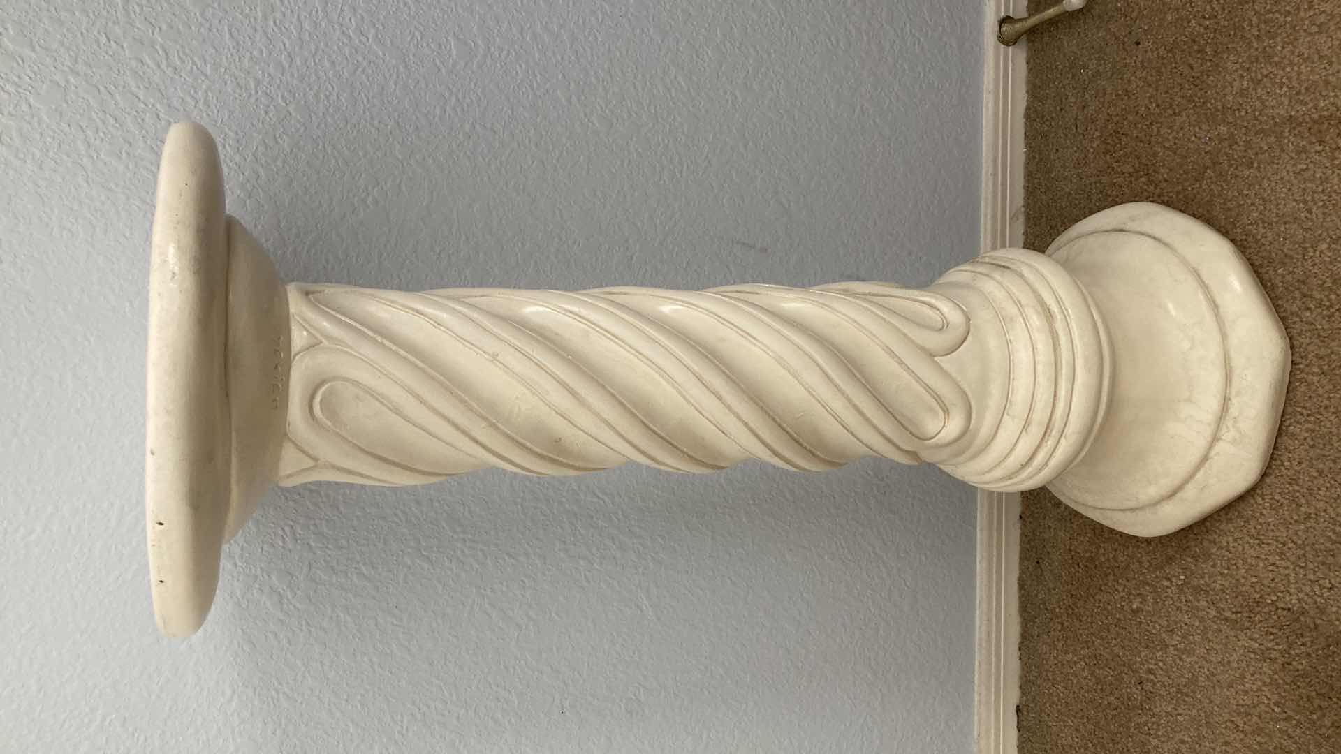 Photo 1 of SPIRAL DECORATIVE PILLAR STAND 10.7” X 27”