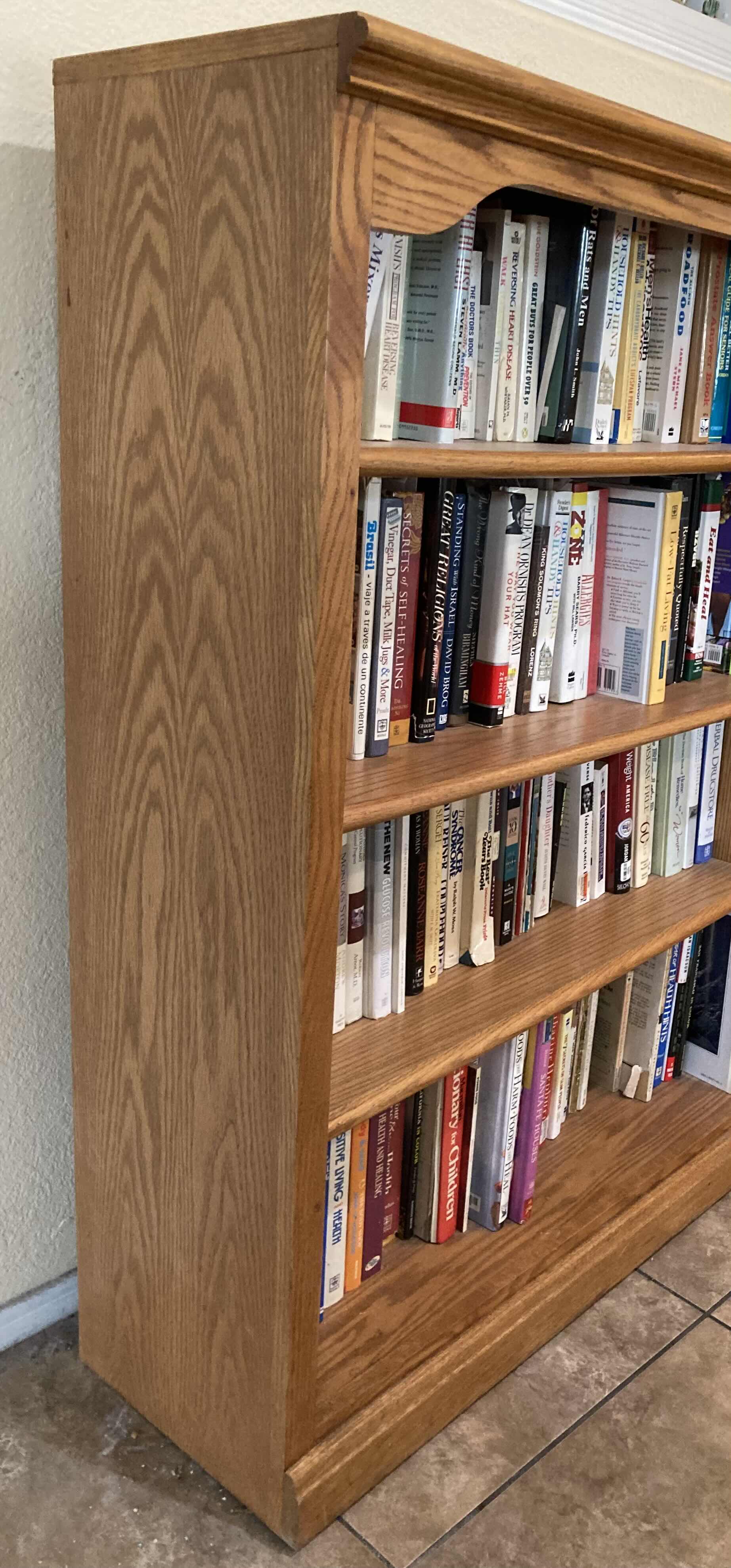 Photo 1 of OAK WOOD BOOKSHELF 36” X 13.25” H48.25