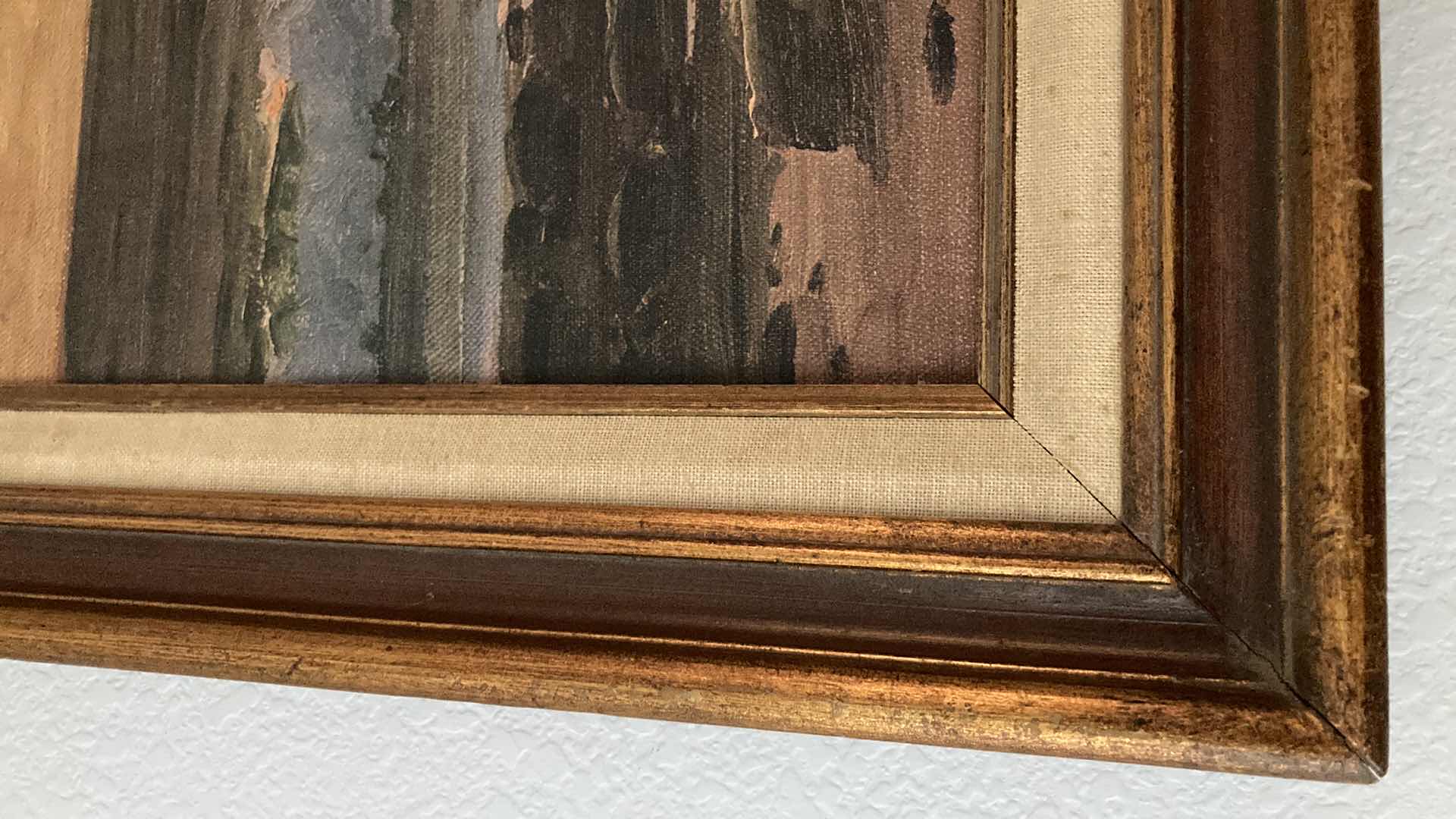 Photo 1 of OCEAN AT SUNRISE FRAMED CANVAS ARTWORK SIGNED BY ROBERT WOOD 29” X 23”