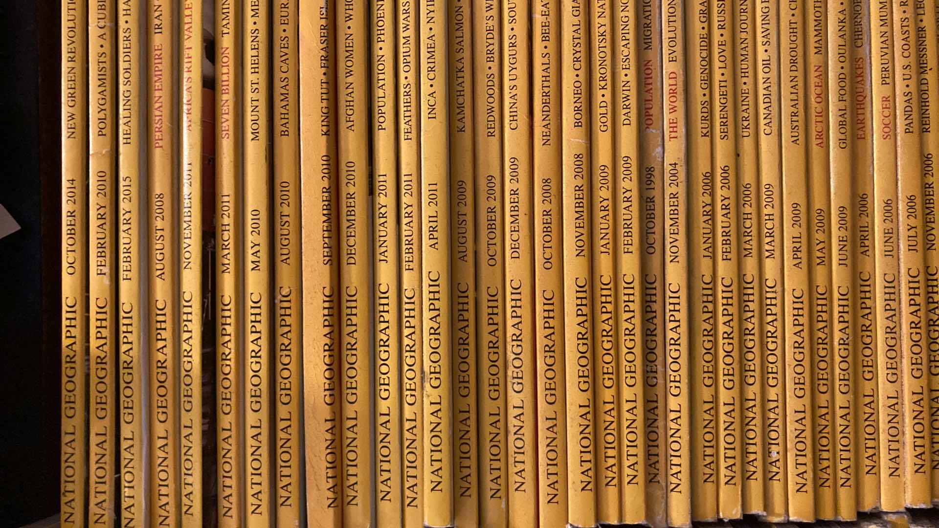 Photo 1 of BOOKS- VARIOUS TITLES & NATIONAL GEOGRAPHY MAGAZINES YEAR 2003- 2016