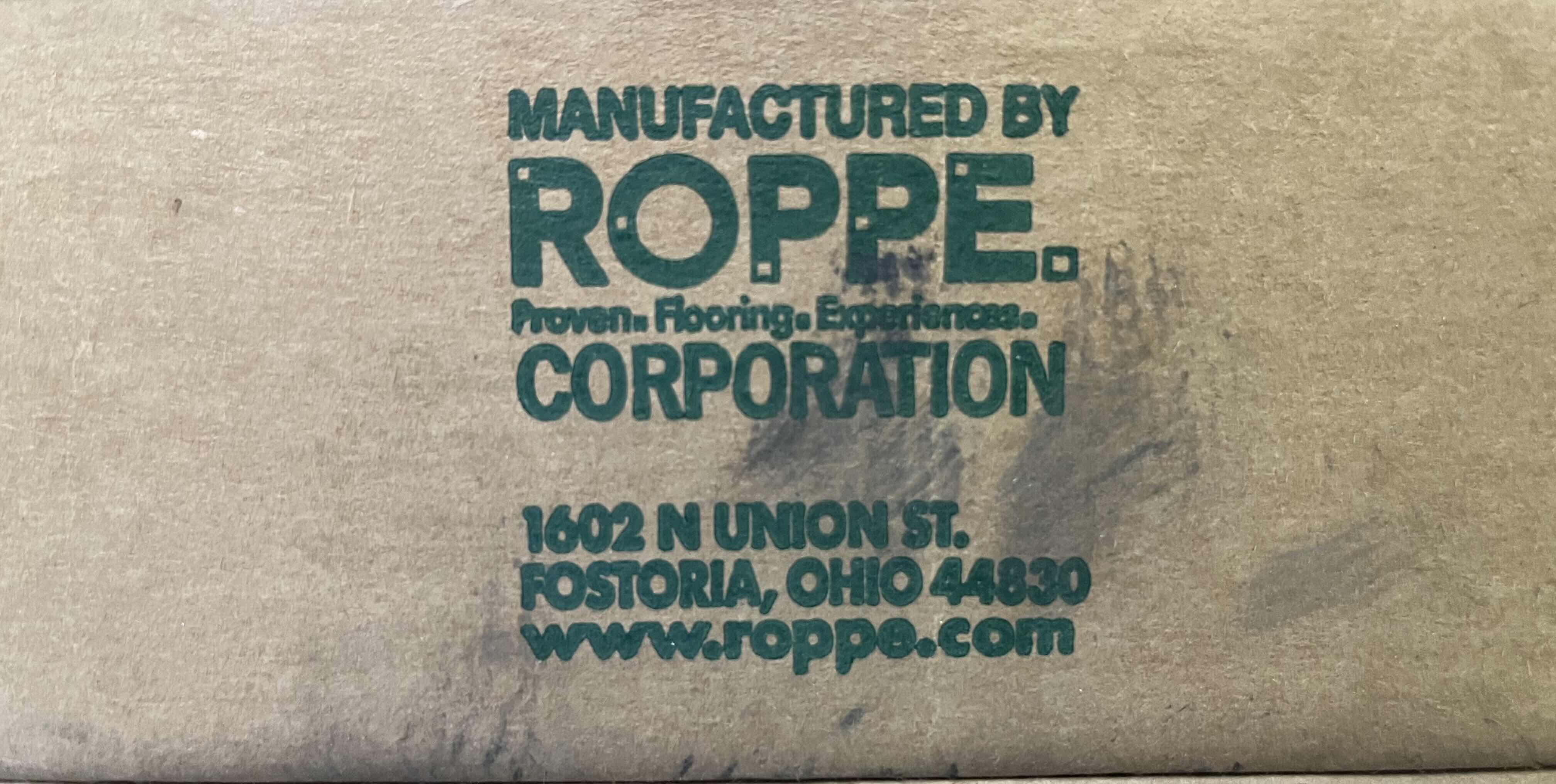 Photo 1 of ROPPE VANTAGE CIRCULAR PROFILE CHARCOAL GRAY RUBBER SQUARE NOSE STAIR TREAD 20.5” X 72.75” (1 CASE/6PCS)