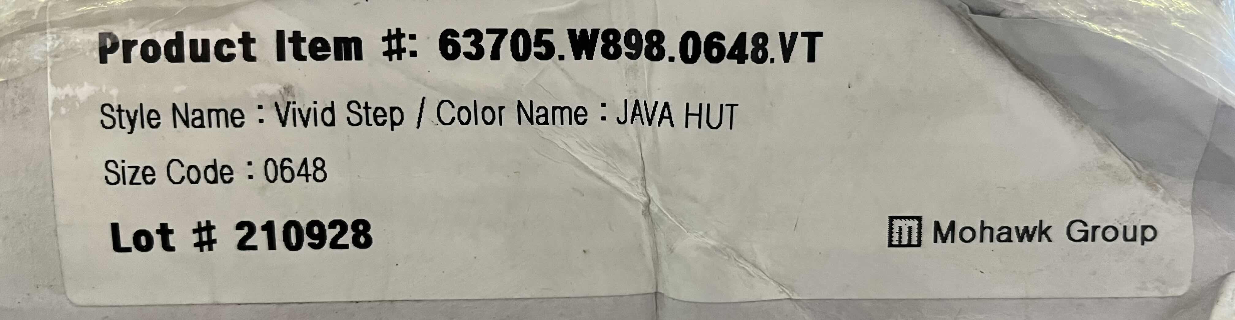 Photo 1 of MOHAWK VIVID STEP JAVA HUT WOOD FINISH GLUE DOWN VINYL PLANK FLOORING 6” X 48” (54sqft PER CASE/3CASES APPROX. 162sqft TOTAL)