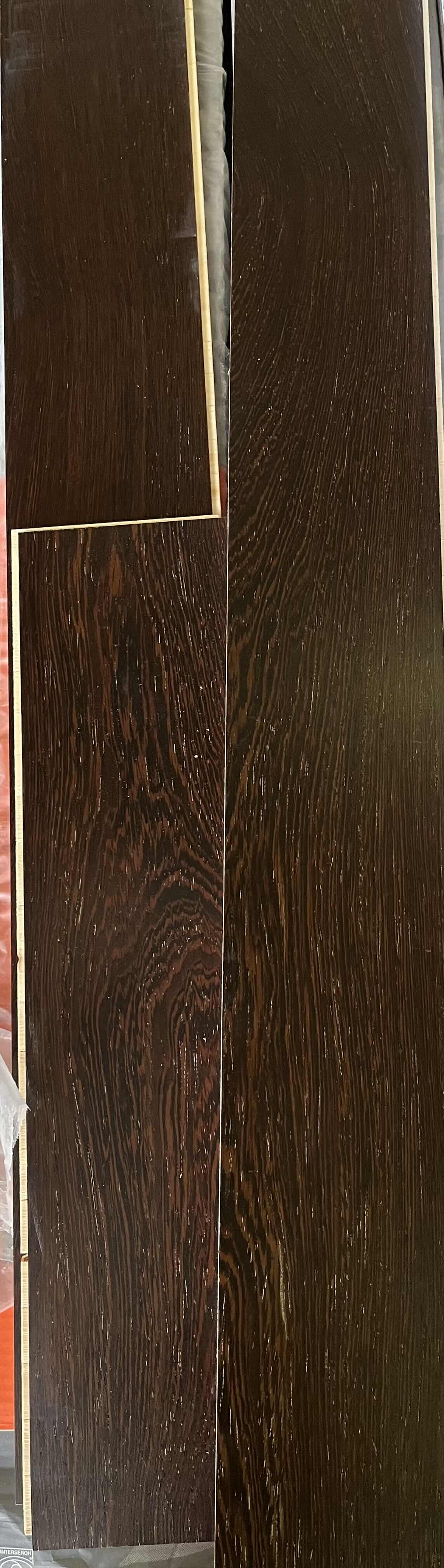 Photo 1 of BOEN WENGE FALL LANGEN WOOD FINISH GLUE DOWN HARDWOOD PLANK FLOORING 5.60” X RANDOM LENGTH (32.94sqft PER CASE/4CASES APPROX. 131.76sqft TOTAL)