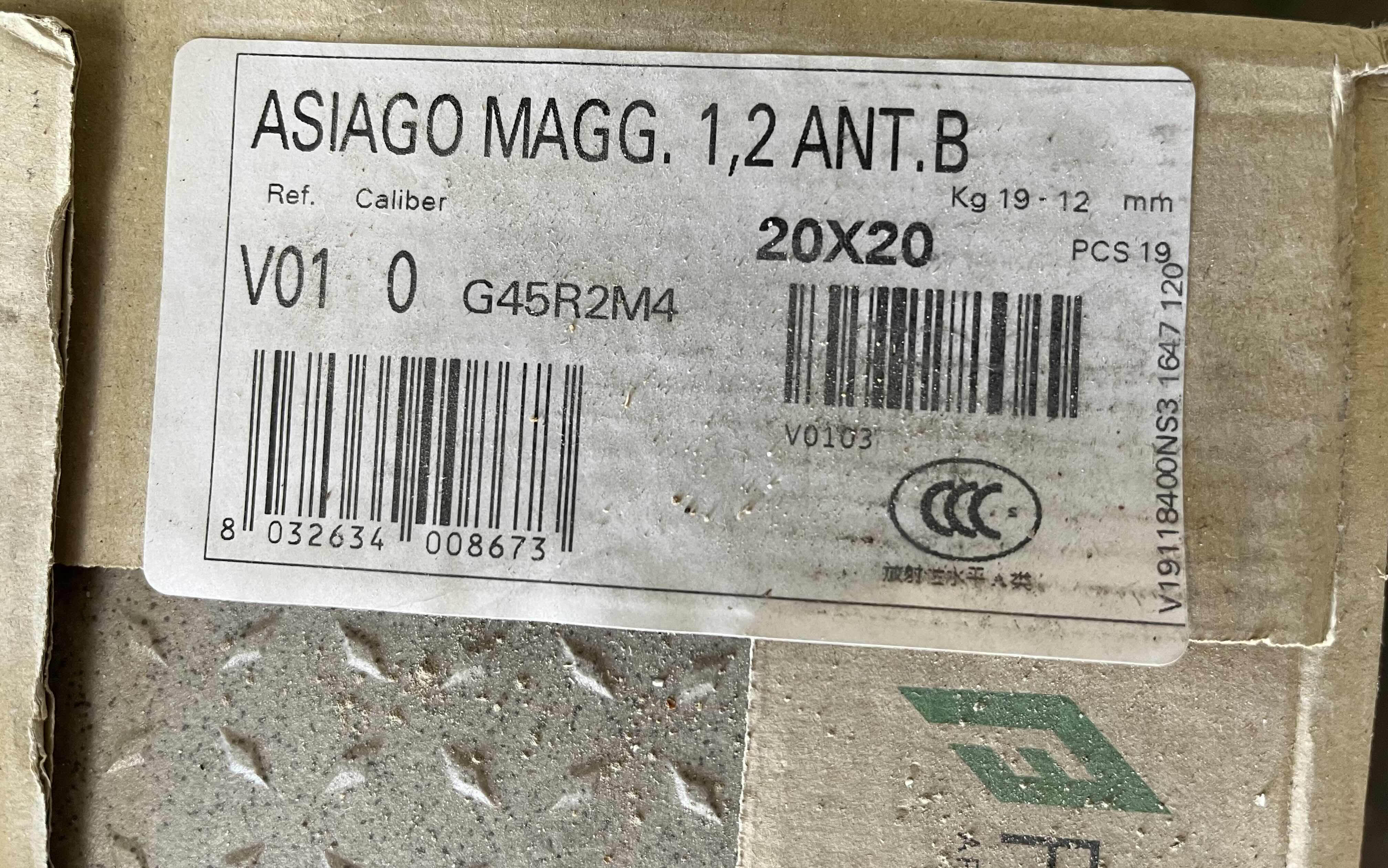Photo 1 of FIANDRE ARCHITECTURAL SURFACES ASIAGO MAGG GREY CERAMIC FLOOR TILE 8” X 8” (8.18sqft 19 TILES PER CASE/3CASES APPROX. 24.54sqft TOTAL)
