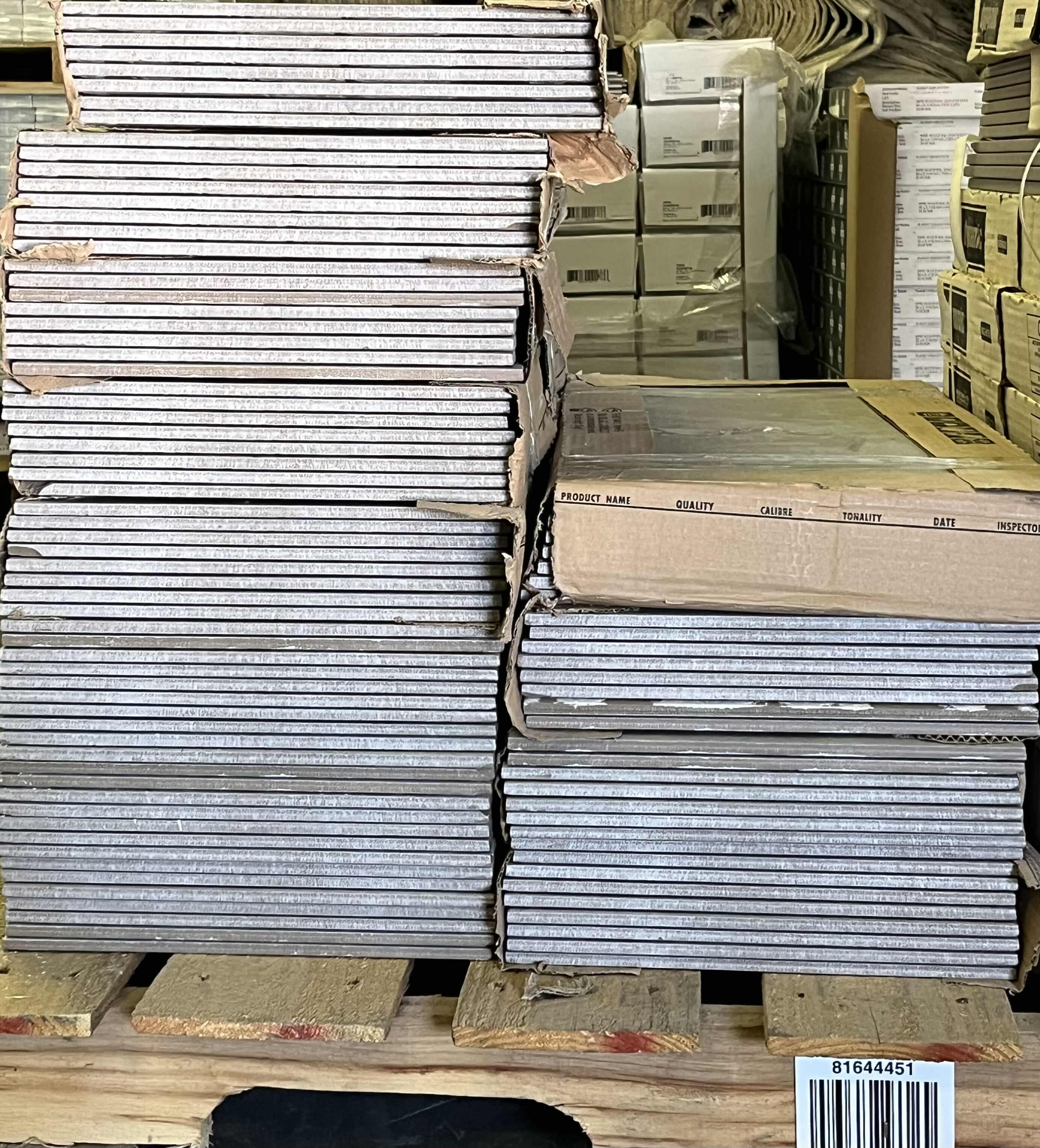 View 6 of NOGUCHI GRAY FINISH GLAZED PORCELAIN TILE 12” X 24” (15.5SQFT PER CASE/12CASES APPROX 186SQFT TOTAL) READ NOTES