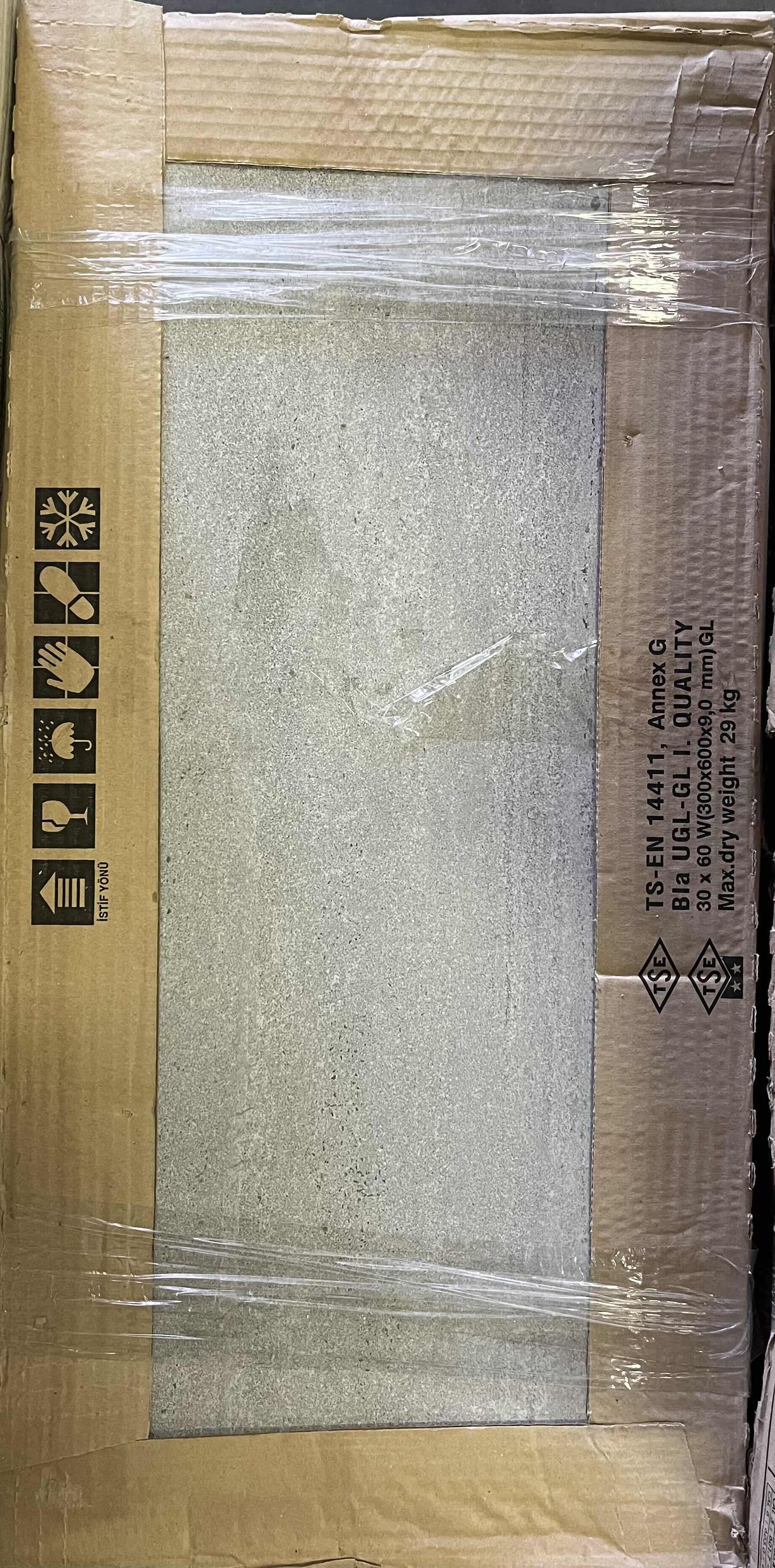 View 2 of NOGUCHI GRAY FINISH GLAZED PORCELAIN TILE 12” X 24” (15.5SQFT PER CASE/12CASES APPROX 186SQFT TOTAL) READ NOTES