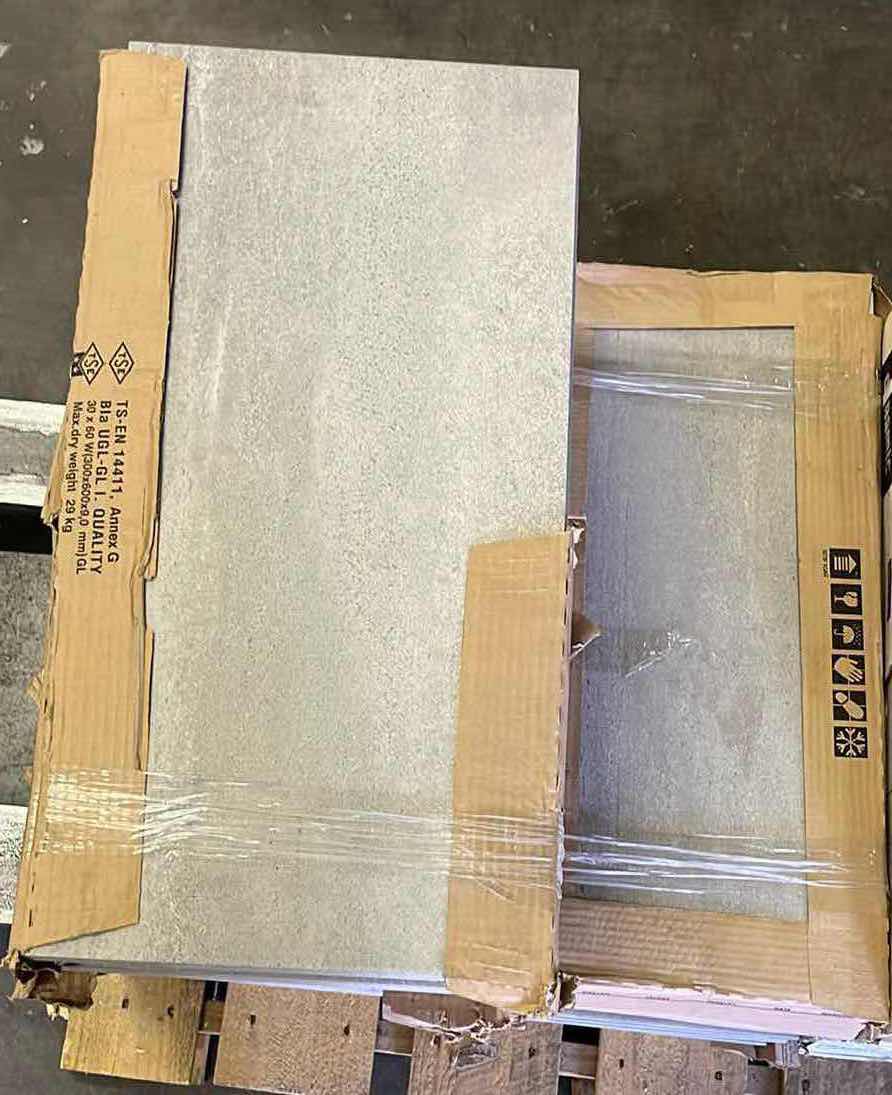 View 5 of NOGUCHI GRAY FINISH GLAZED PORCELAIN TILE 12” X 24” (15.5SQFT PER CASE/12CASES APPROX 186SQFT TOTAL) READ NOTES