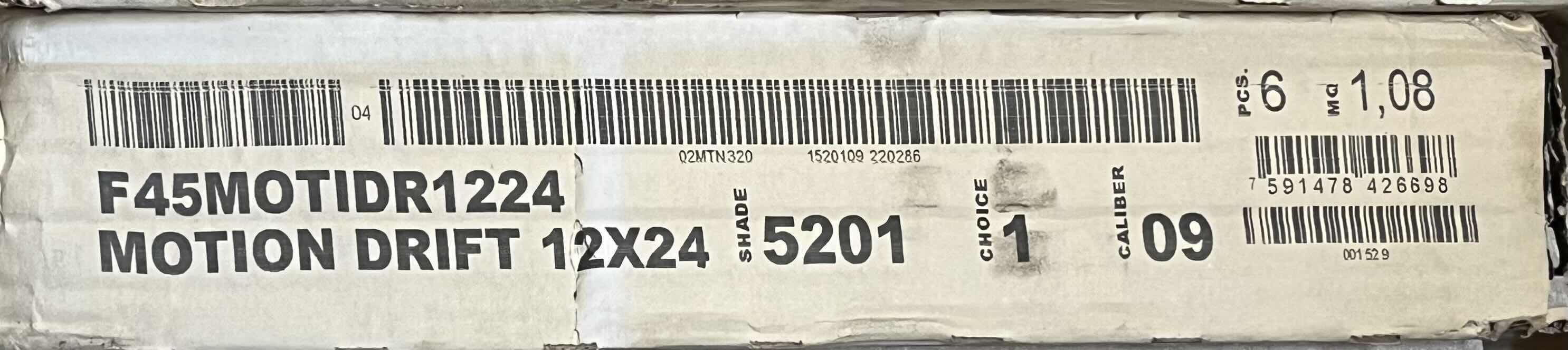 Photo 1 of DYNAMIC MOTION DRIFT FINISH MATTE PORCELAIN TILE 12” X 24” (11.63SQFT PER CASE/40CASES APPROX 465.2SQFT TOTAL) READ NOTES