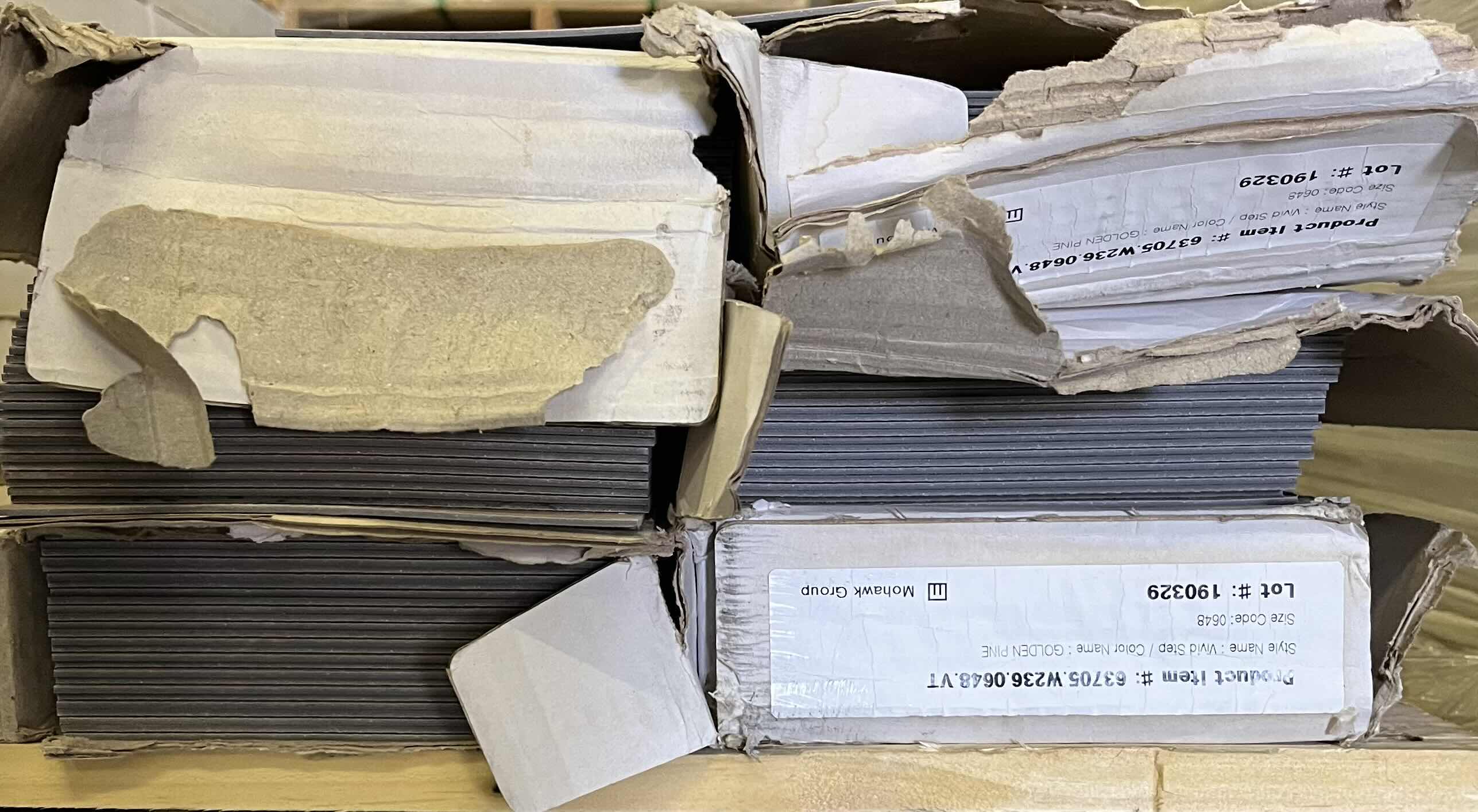 Photo 4 of MOHAWK GOLDEN PINE WOOD FINISH GLUE DOWN VINYL PLANK FLOORING 6” X 48” (54QFT PER CASE/6CASES APPROX 324SQFT TOTAL) READ NOTES