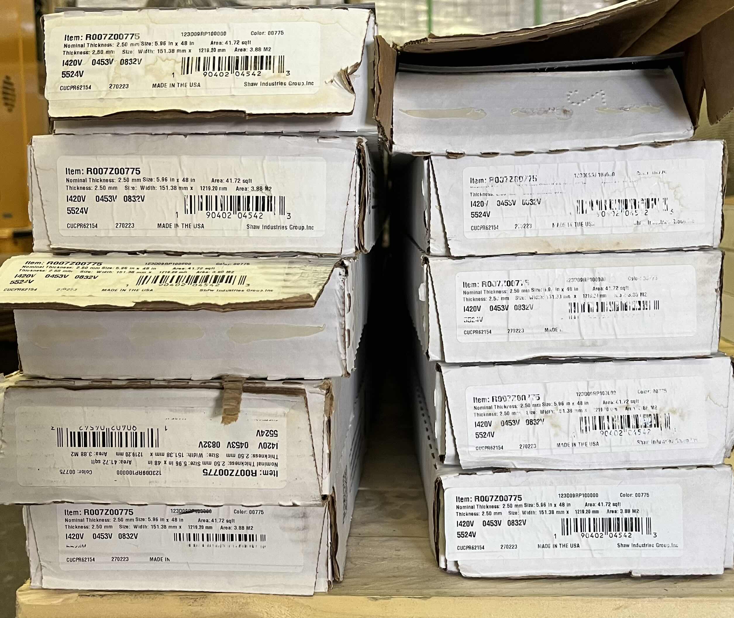 Photo 1 of SHAW MUSIC ROW WOOD FINISH GLUE DOWN VINYL PLANK FLOORING 6” X 48” (41.72SQFT PER CASE/9CASES APPROX 375.48SQFT TOTAL) READ NOTES