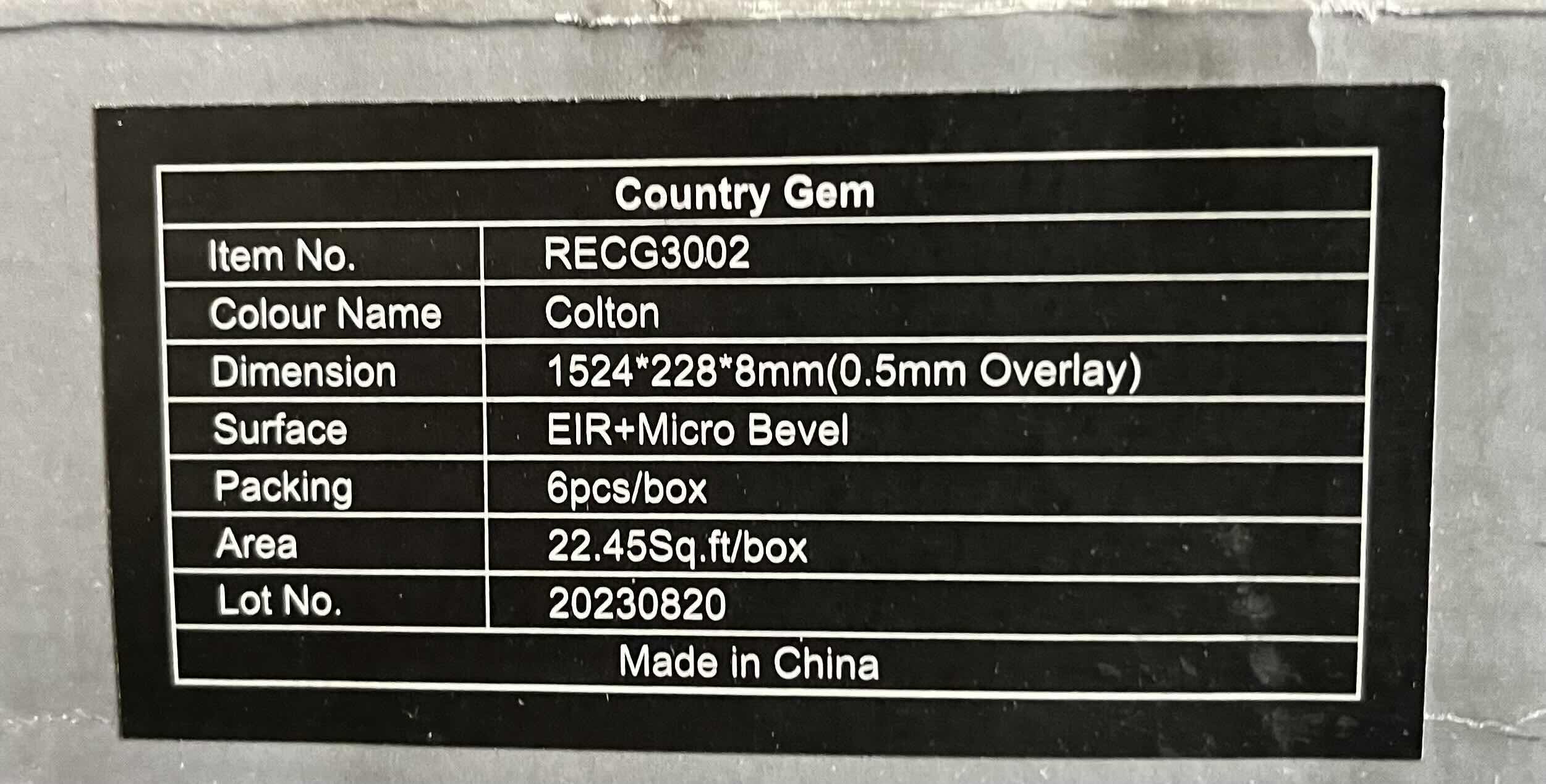Photo 1 of REPUBLIC FLOORING PURE SPC MAX COLTON WOOD FINISH SNAP IN CLICK VINYL PLANK FLOORING 9” X 60” (22.45sqft PER CASE/41CASES APPROX 920.45sqft TOTAL) READ NOTES