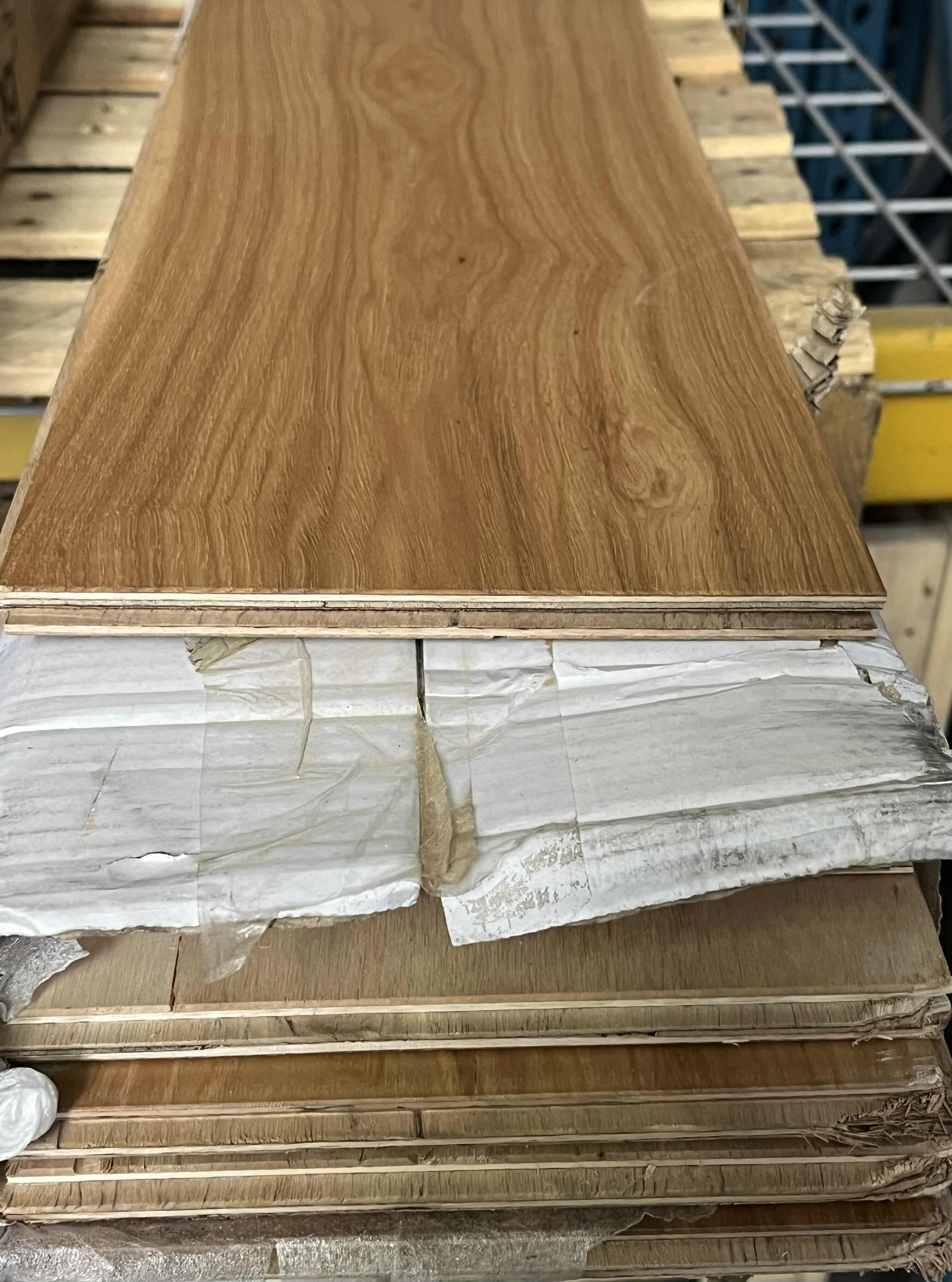 Photo 1 of WOOD GRAIN HARDWOOD PLANK FLOORING 7.5” X 82.60” (40SQFT PER CASE/2CASES APPROX. 80SQFT TOTAL) READ NOTES