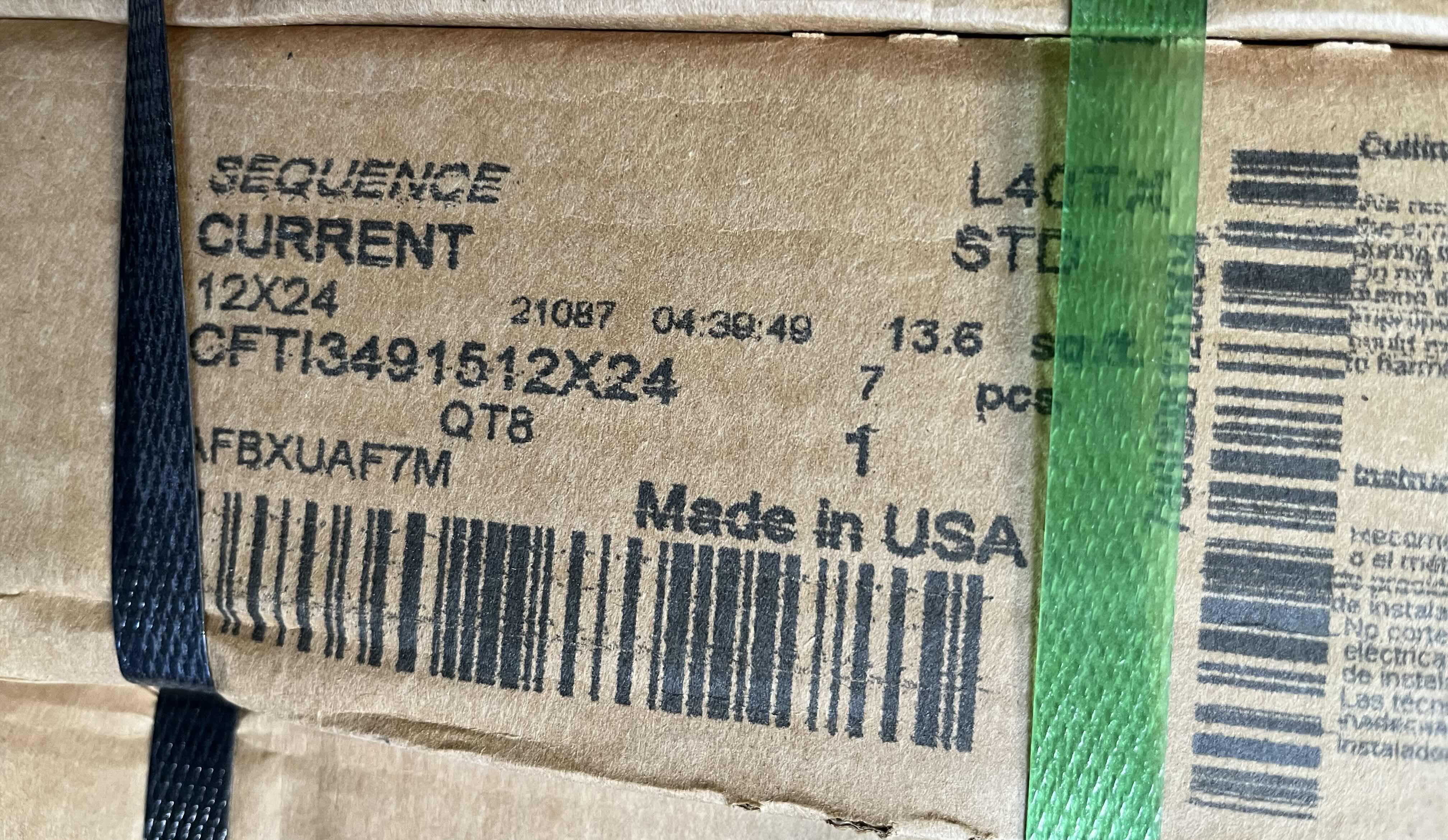 Photo 1 of FLORIDA TILE LIGHT GRAY MARBLED FINISH PORCELAIN TILE 12” X 24” (13.6sqft PER CASE/32CASES APPROX 435.2sqft TOTAL)