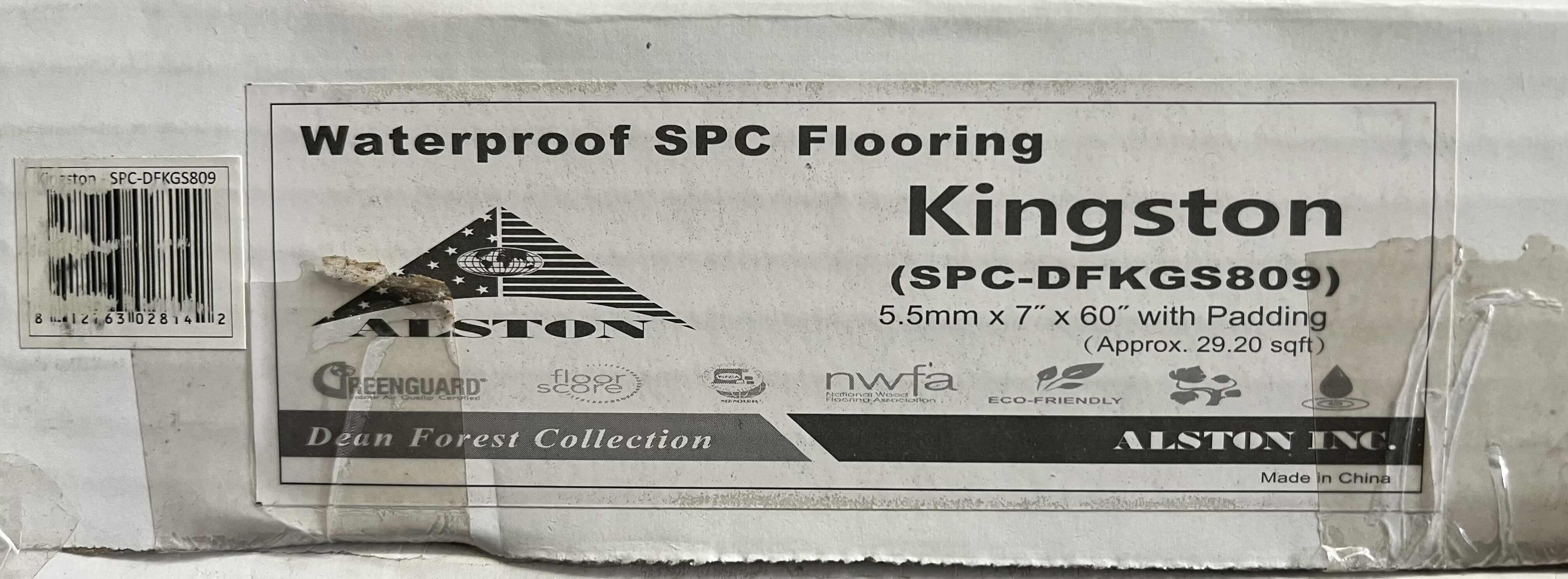 Photo 1 of ALSTON DEAN FOREST COLLECTION KINGSTON WOOD FINISH SNAP IN CLICK VINYL PLANK FLOORING 7” X 60” (29.20sqft PER CASE/19CASES APPROX 554.8sqft TOTAL)