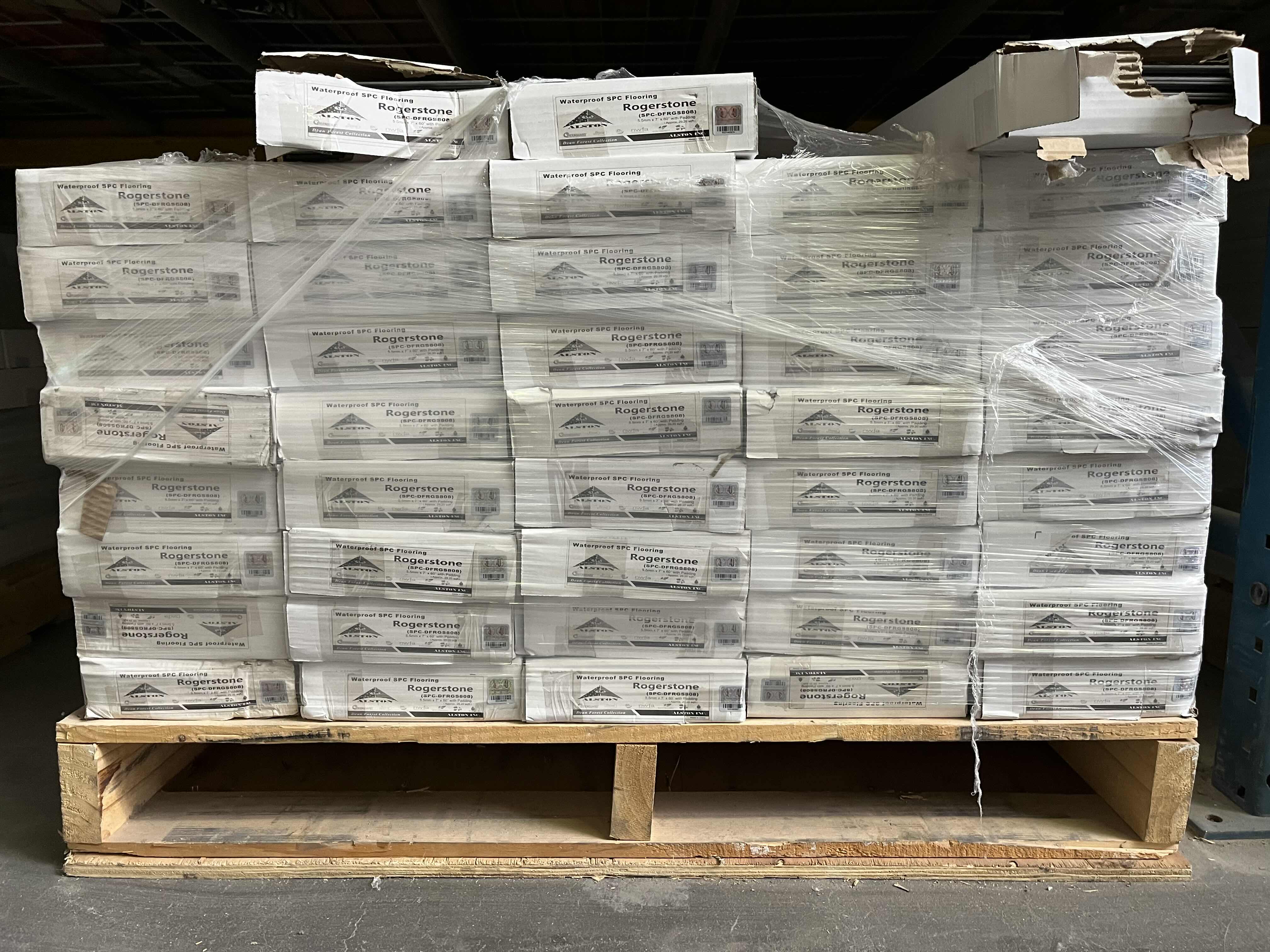 Photo 1 of ALSTON DEAN FOREST COLLECTION ROGERSTONE WOOD FINISH SNAP IN CLICK VINYL PLANK FLOORING 7” X 60” (29.20sqft PER CASE/48CASES APPROX 1401.6sqft TOTAL)