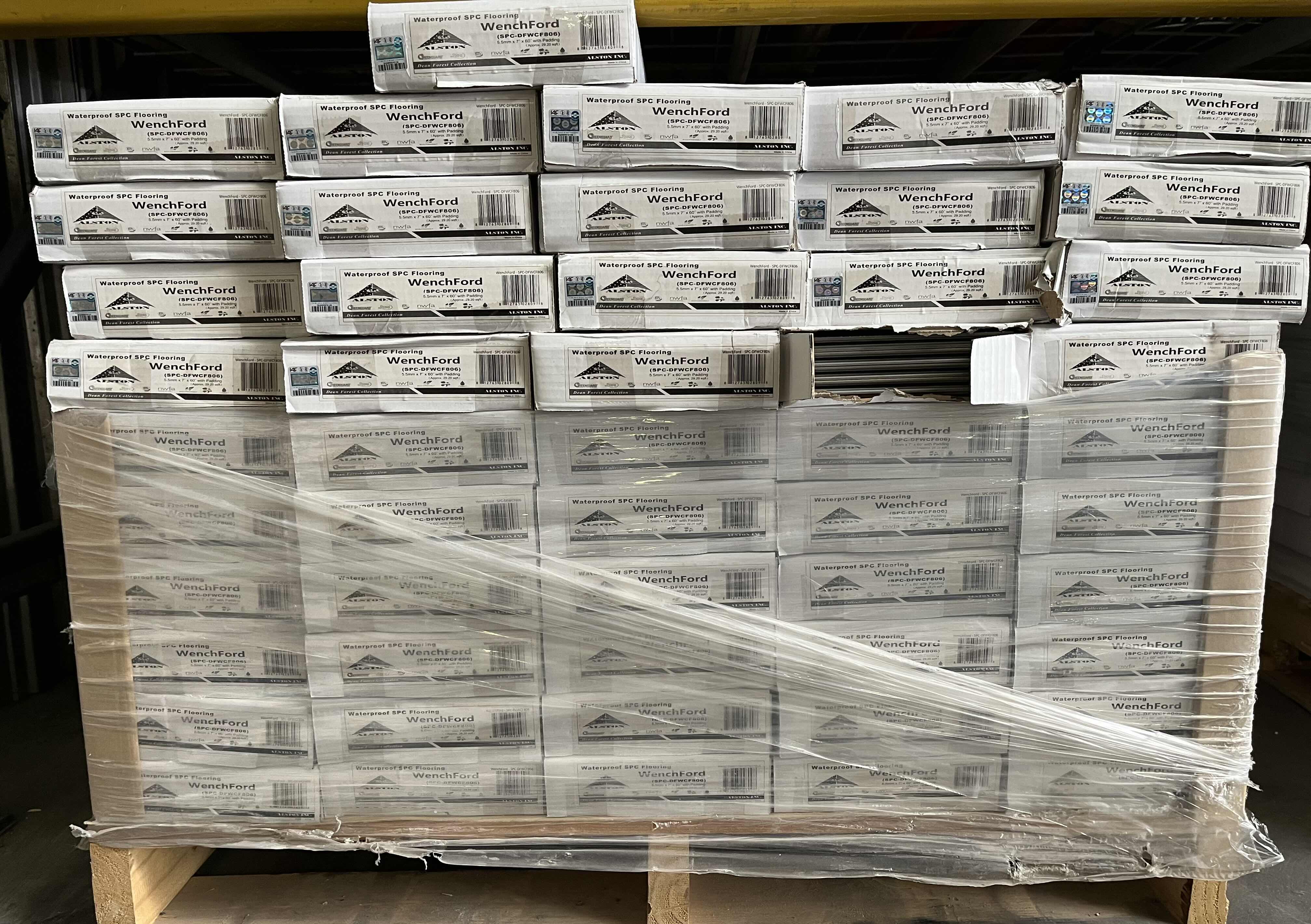 Photo 1 of ALSTON DEAN FOREST COLLECTION WENCHFORD WOOD FINISH SNAP IN CLICK VINYL PLANK FLOORING 7” X 60” (29.20sqft PER CASE/51CASES APPROX 1489.2sqft TOTAL)