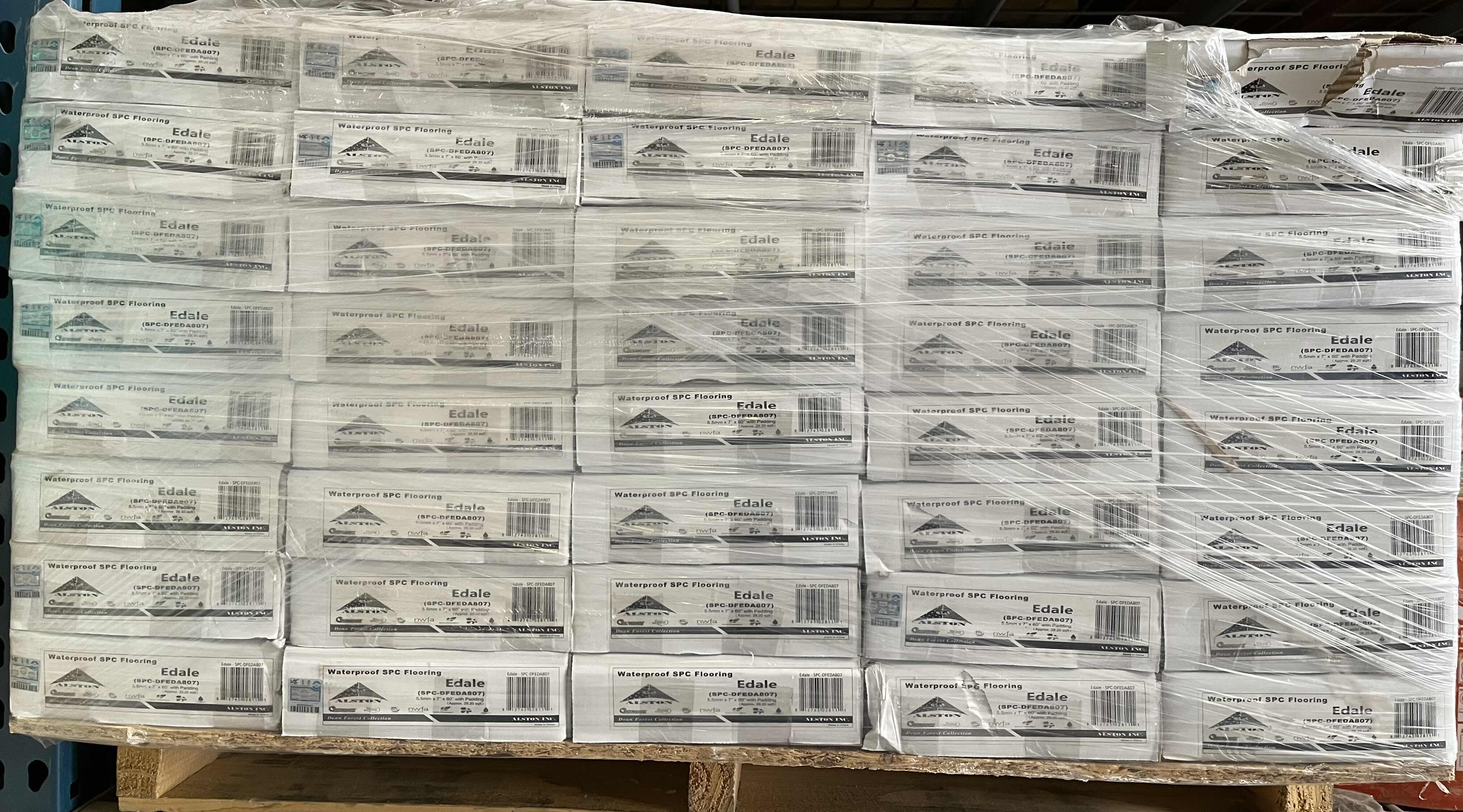 Photo 1 of ALSTON DEAN FOREST COLLECTION EDALE WOOD FINISH SNAP IN CLICK VINYL PLANK FLOORING 7” X 60” (29.20sqft PER CASE/45CASES APPROX 1314sqft TOTAL)