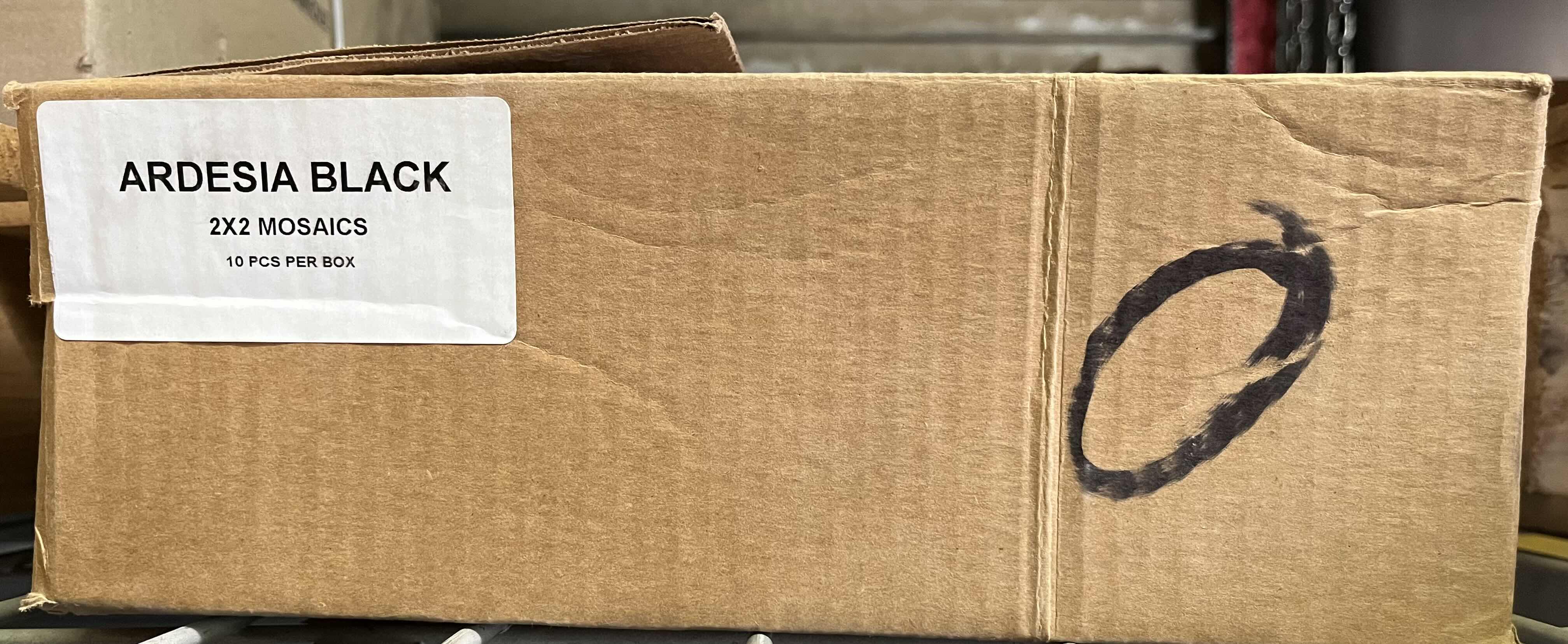 Photo 1 of ARDESIA BLACK MOSAIC TILE 2” X 2” (10SQFT PER CASE/1CASE APPROX. 10SQFT TOTAL) READ NOTES