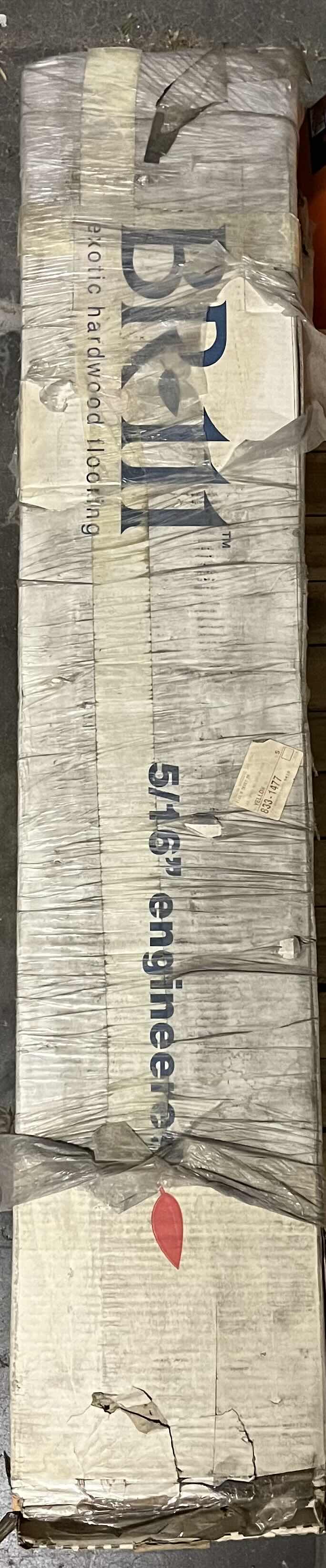 Photo 1 of BR111 EXOTIC HARDWOOD FLOORING TAUARI WOOD FINISH GLUE DOWN HARDWOOD PLANK FLOORING 3” X 48” X RANDOM LENGTH (33SQFT PER CASE/4CASES APPROX. 130SQFT TOTAL) READ NOTES