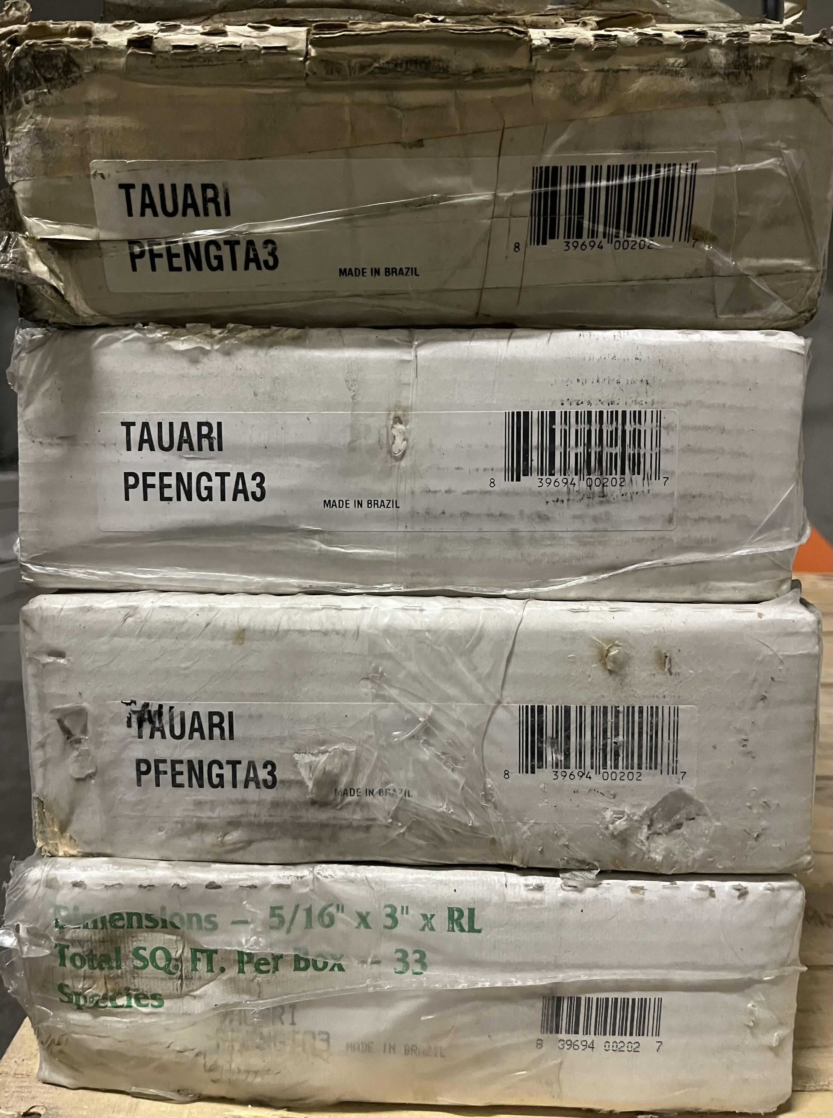 Photo 1 of BR111 EXOTIC HARDWOOD FLOORING TAUARI WOOD FINISH GLUE DOWN HARDWOOD PLANK FLOORING 3” X 48” X RANDOM LENGTH (33SQFT PER CASE/4CASES APPROX. 130SQFT TOTAL) READ NOTES