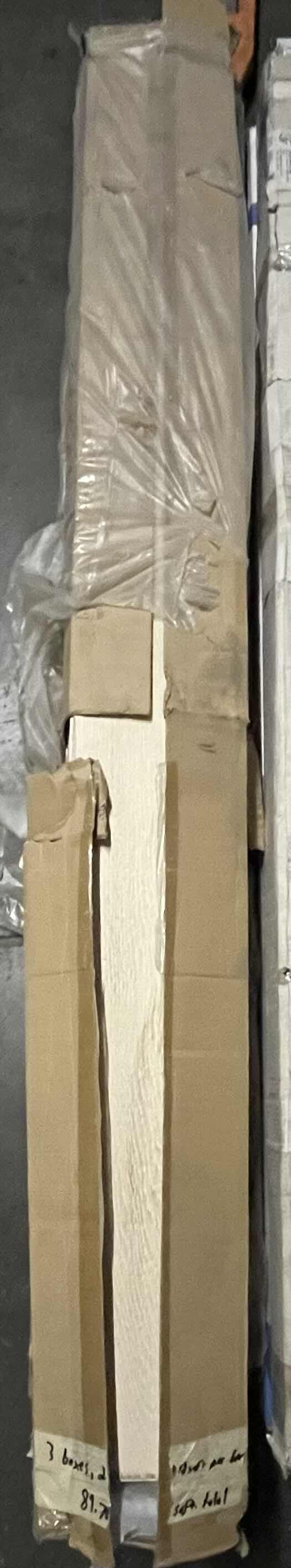 Photo 1 of WHITE WASH OAK WOOD FINISH GLUE DOWN HARDWOOD PLANK FLOORING 7.48” X 72” X RANDOM LENGTH (29.92SQFT PER CASE/3CASES APPROX. 89.78SQFT TOTAL) READ NOTES