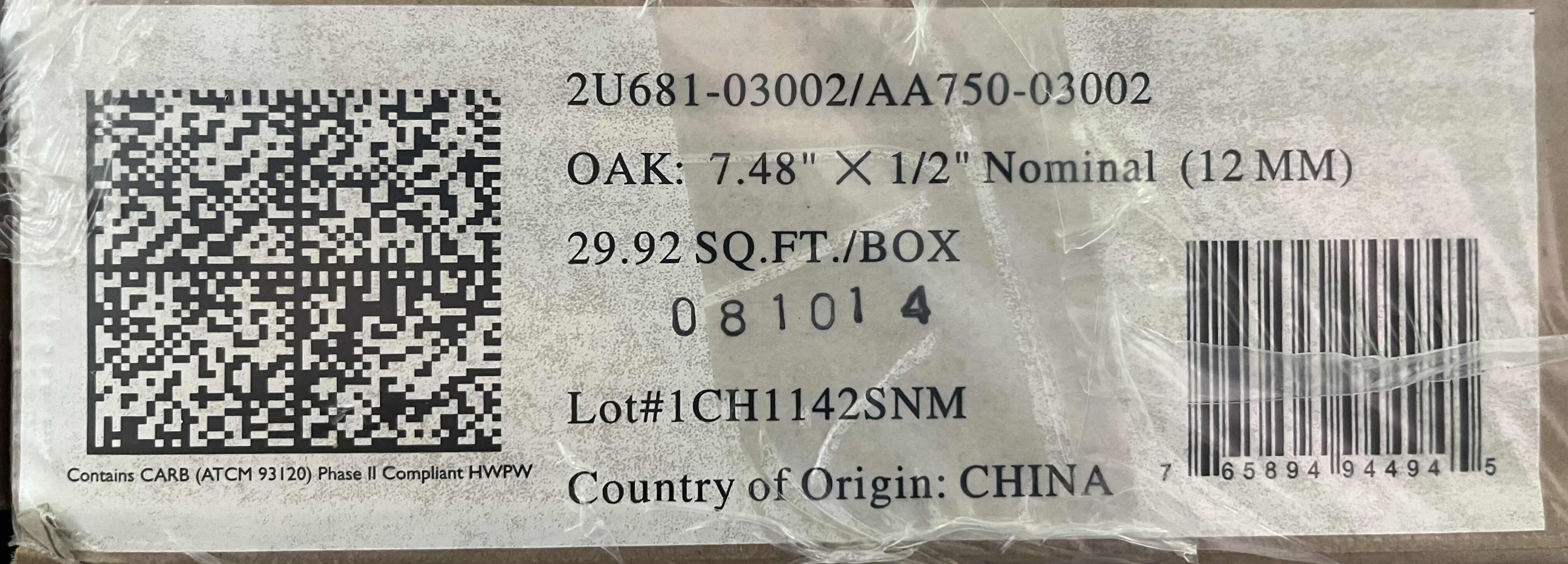 Photo 1 of DARK BROWN OAK WOOD FINISH GLUE DOWN HARDWOOD PLANK FLOORING 7.48” X 48”/RANDOM LENGTH (29.92SQFT PER CASE/25CASES APPROX. 748SQFT TOTAL) READ NOTES