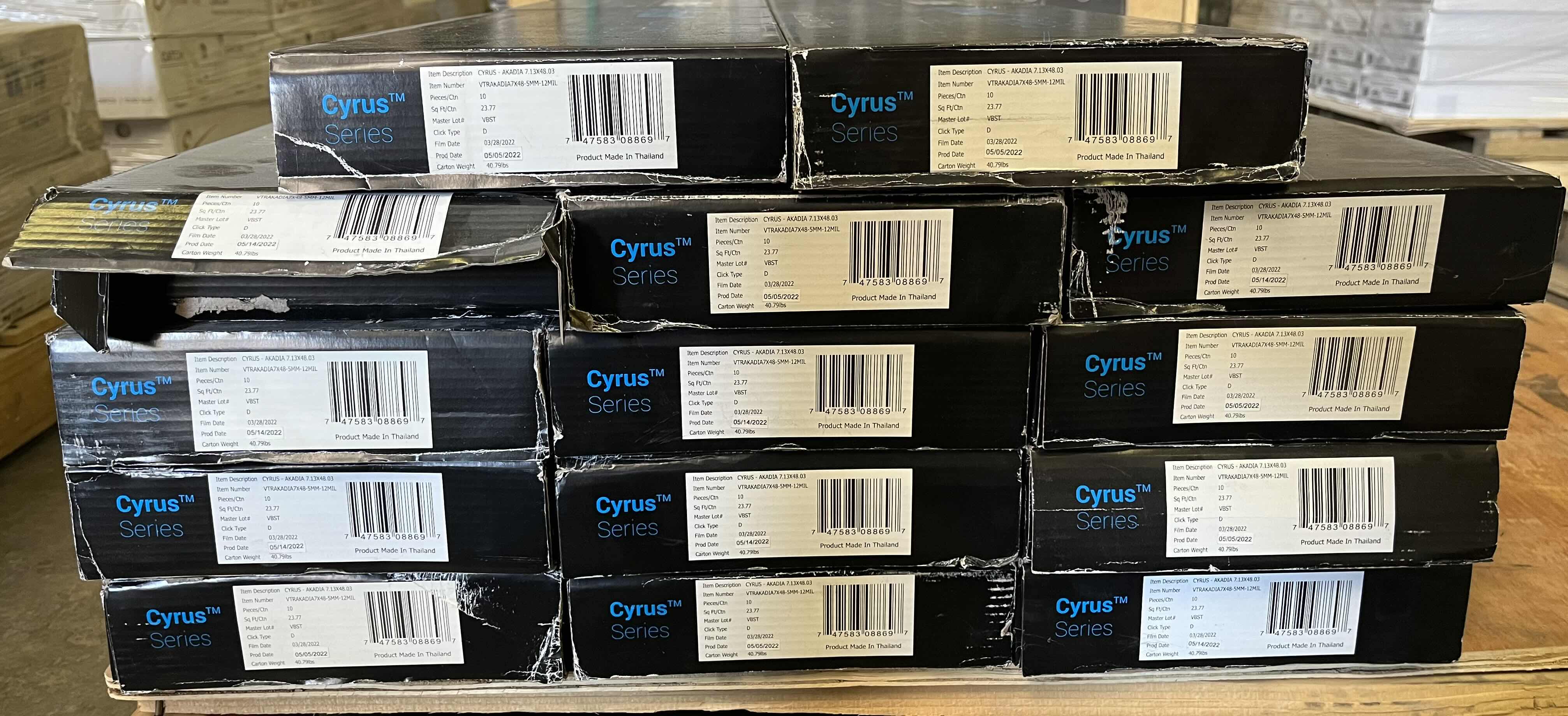 Photo 1 of MSI CYRUS SERIES AKADIA WOOD FINISH SNAP IN CLICK VINYL PLANK FLOORING 7.13” X 48.03” (23.77SQFT PER CASE/15CASES APPROX. 356.55SQFT TOTAL) READ NOTES