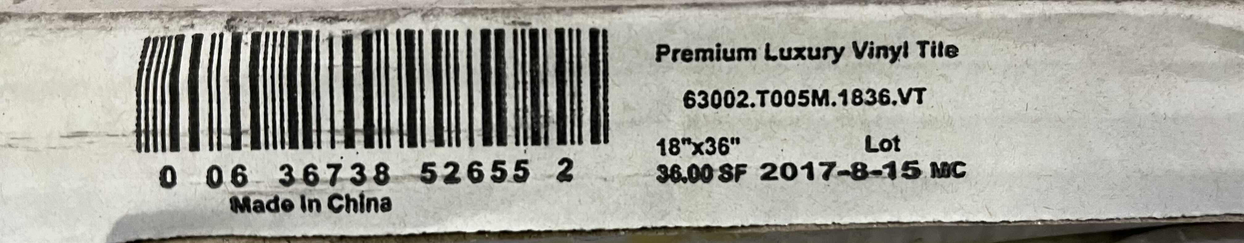Photo 1 of LUXURY VINYL TILE CONGOLEUM STRUCTURE GALAXY FINISH GLUE DOWN VINYL TILE 18” X 36” (36SQFT PER CASE/7CASES APPROX. 252SQFT TOTAL) READ NOTES