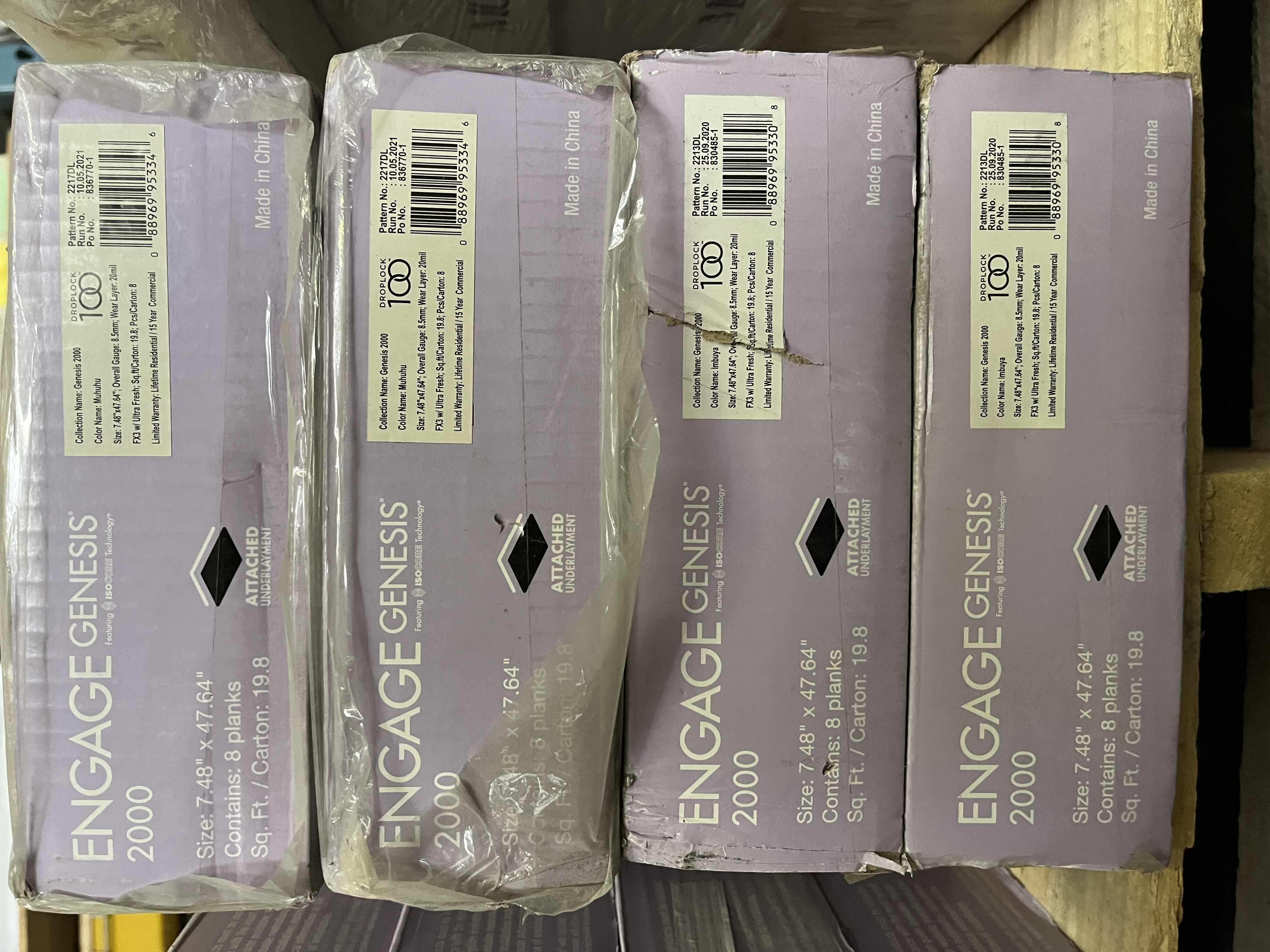 Photo 1 of METROFLOR ENGAGE GENESIS 2000 SERIES MUHUHU WOOD FINISH SNAP IN CLICK VINYL PLANK FLOORING 7.48” X 47.64” (19.8SQFT PER CASE/4CASES APPROX. 79.2SQFT TOTAL) READ NOTES