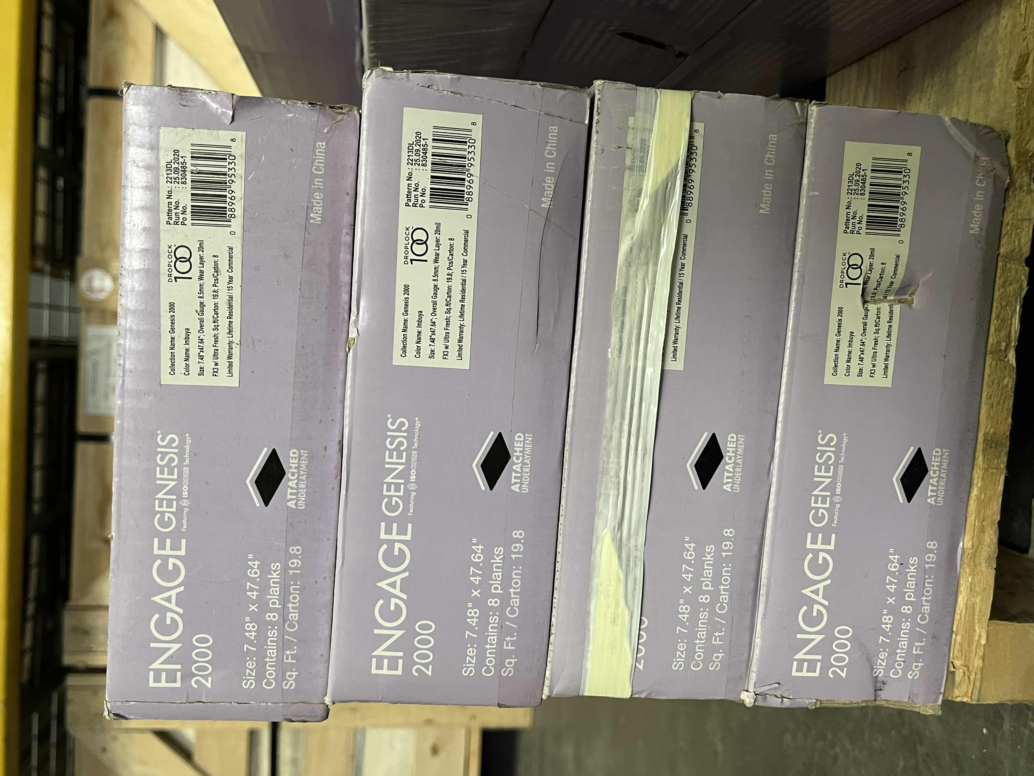 Photo 1 of METROFLOR ENGAGE GENESIS 2000 SERIES IMBUYA WOOD FINISH SNAP IN CLICK VINYL PLANK FLOORING 7.48” X 47.64” (19.8SQFT PER CASE/4CASES APPROX. 79.2SQFT TOTAL) READ NOTES