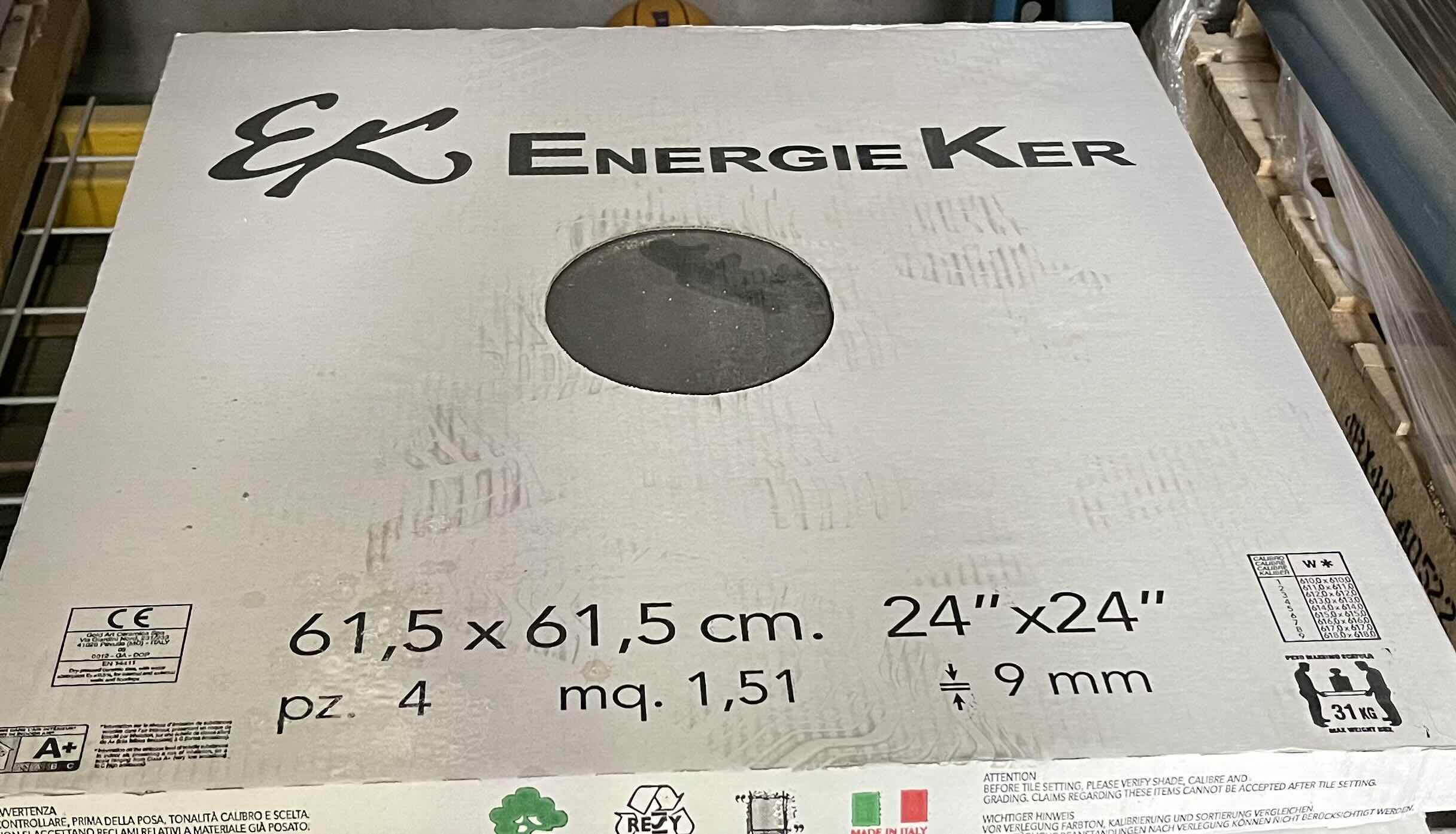 Photo 1 of ENERGIE KER BRUSHED METALLIC CHARCOAL FINISH CERAMIC TILE 24” X 24” (16.254SQFT PER CASE/5CASES APPROX. 81.27SQFT TOTAL) READ NOTES