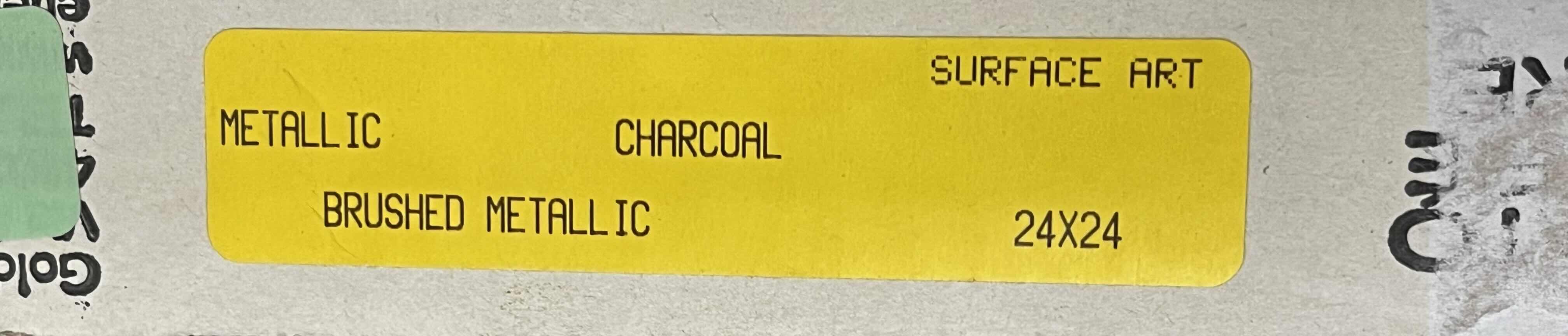Photo 1 of ENERGIE KER BRUSHED METALLIC CHARCOAL FINISH CERAMIC TILE 24” X 24” (16.254SQFT PER CASE/5CASES APPROX. 81.27SQFT TOTAL) READ NOTES