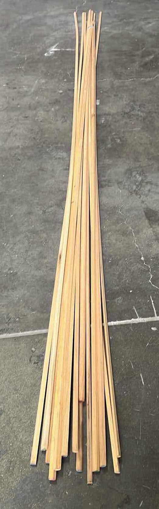 Photo 1 of NATURAL HARDWOOD QUARTER ROUND MOLDING (15PCS) APPROX. 13’-14’