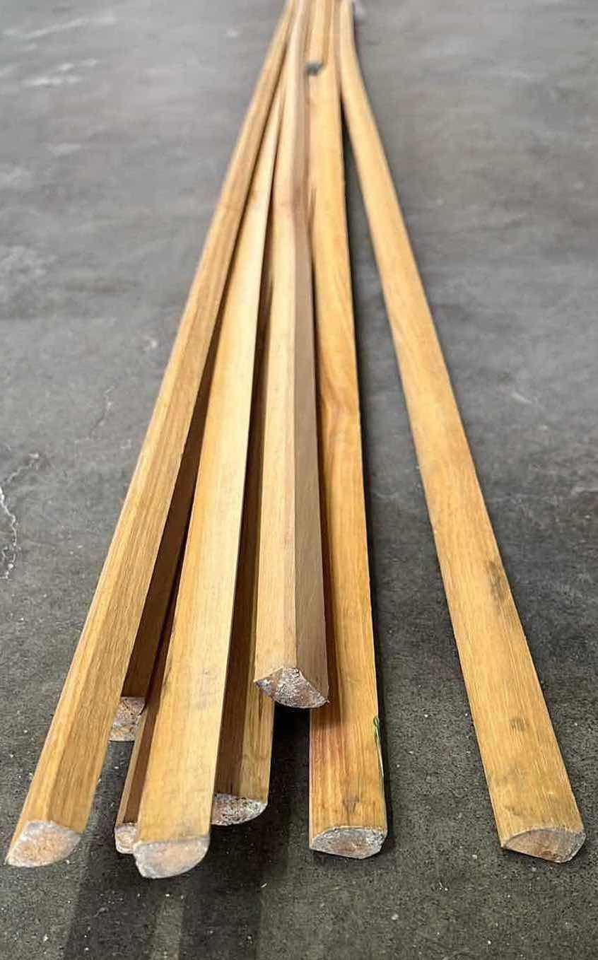 Photo 1 of NATURAL HARDWOOD QUARTER ROUND MOLDING (10PCS) APPROX. 13’-14’