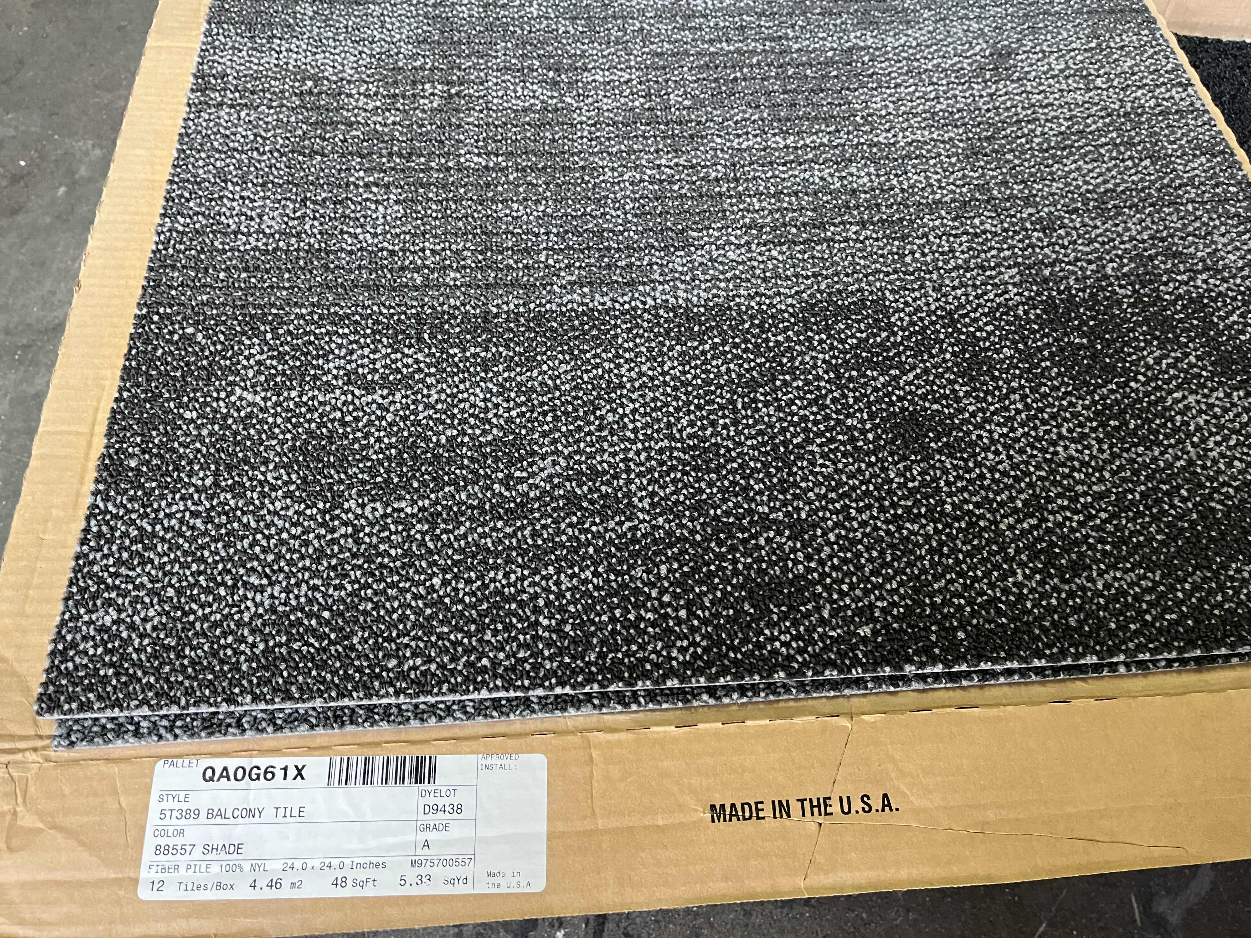 Photo 1 of SHAW & MOHAWK MIXED CARPET TILE 24” X 24” 7CASES PALLET- VARIOUS STYLES