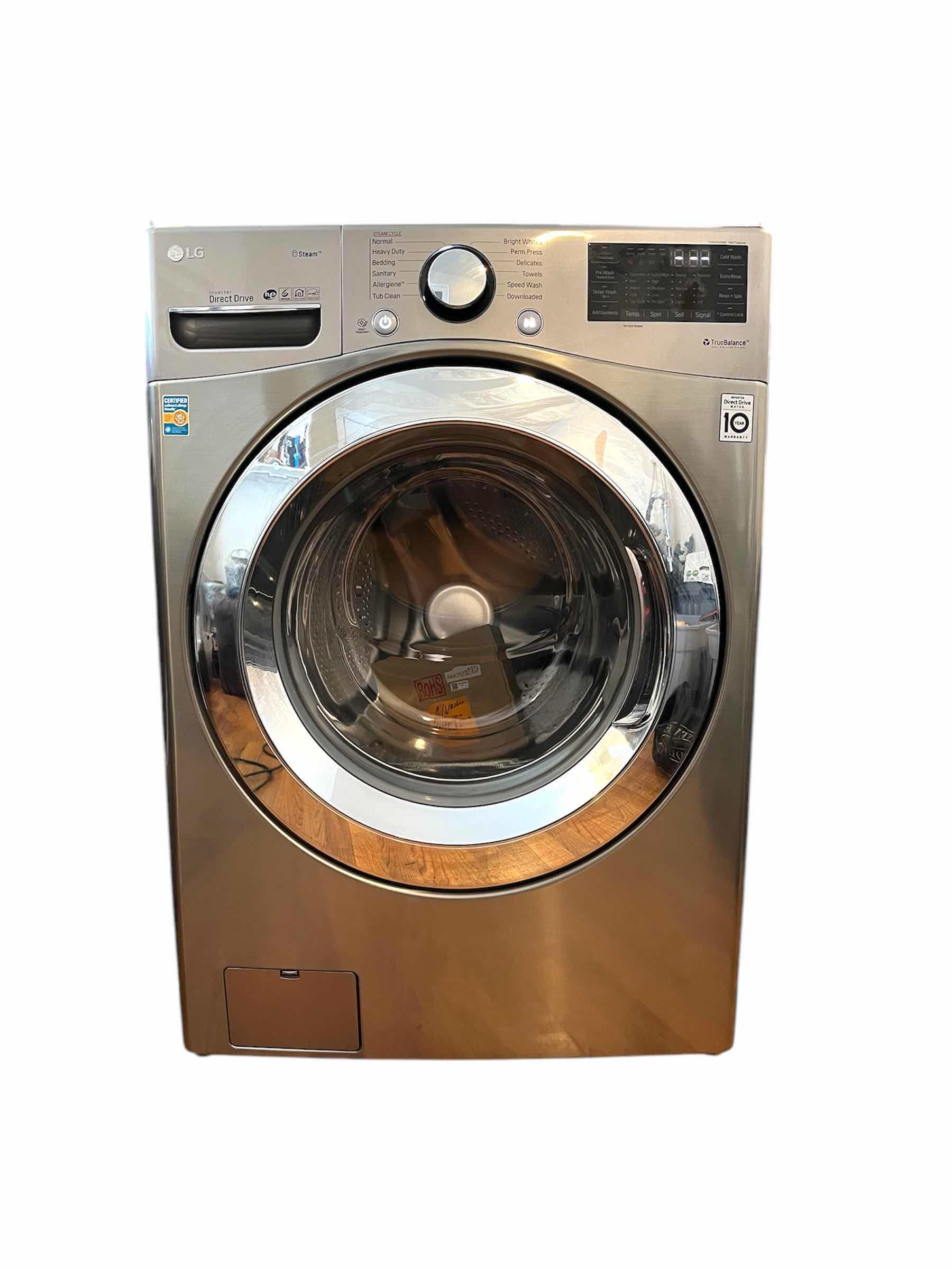 Photo 1 of LG TRUE BALANCE INVERTER DIRECT DRIVE WASHER MODEL WM3700HVA