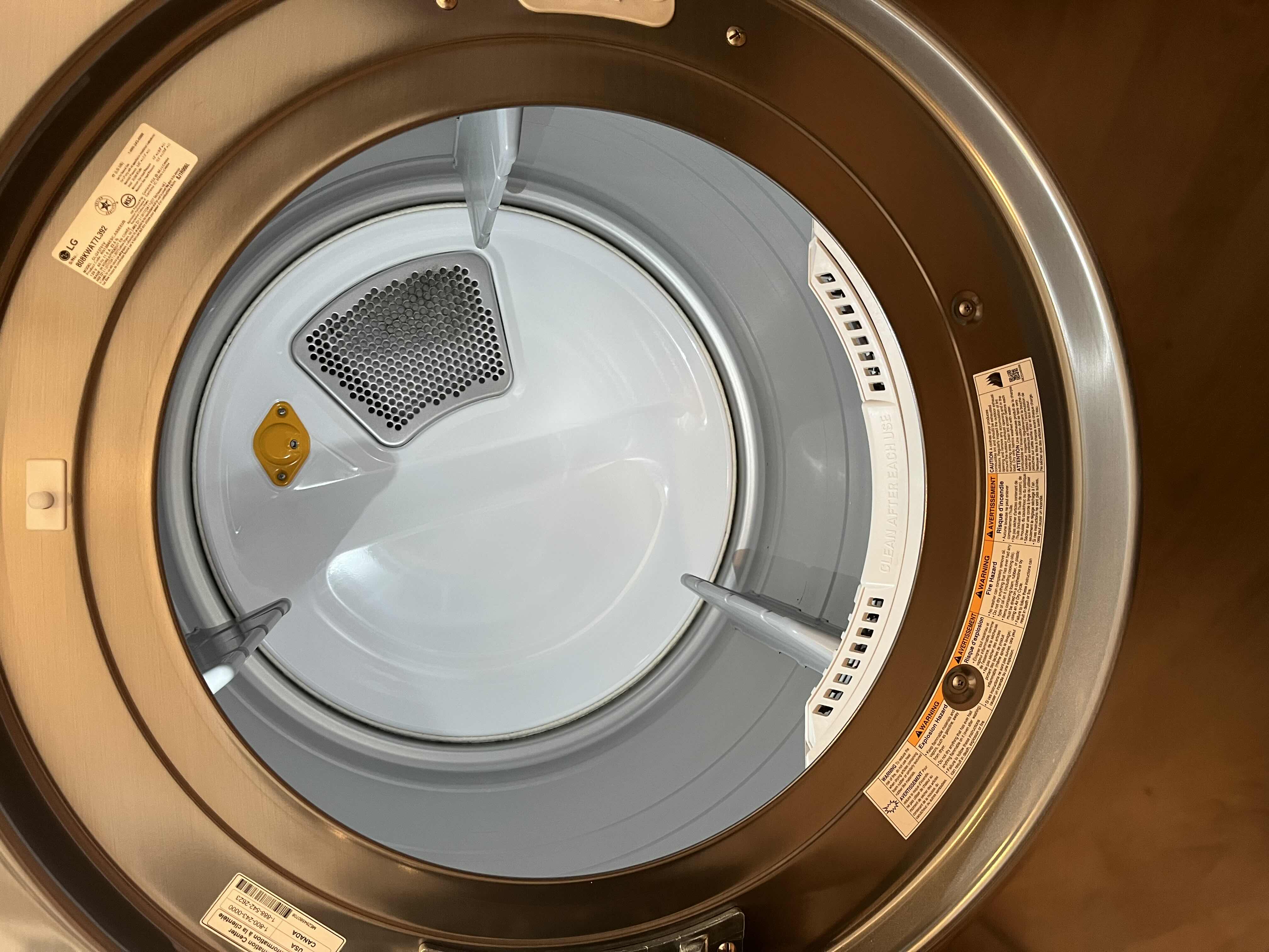 Photo 4 of LG SENSOR DRY GAS DRYER MODEL DLGX3701V