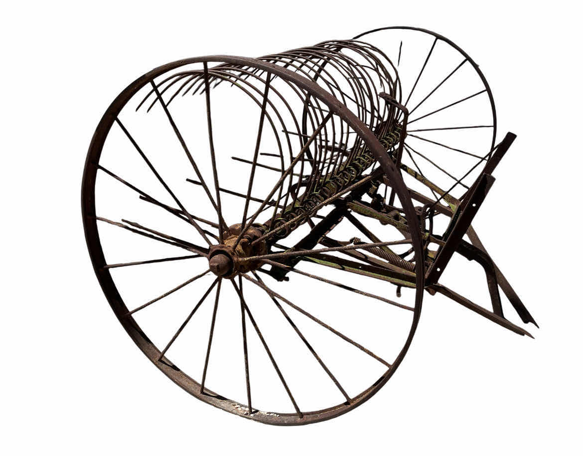 Photo 3 of ANTIQUE RUSTIC METAL HAY RACK YARD DECOR 90” X 70” H54” (READ NOTES)