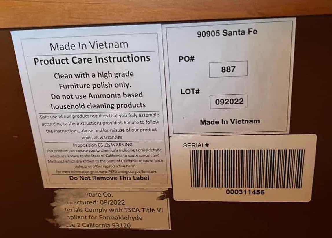 Photo 1 of MARTIN SVENSSON SANTA FE BLACK & HONEY FINSH ANTIQUE AGED METAL DISTRESSED WOOD TV STAND BUFFET TABLE  65” X 19” H35”