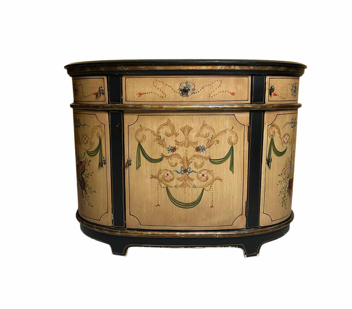 Photo 1 of MID-CENTURY FERGUSON COPELAND MABLE TOP DEMI LUNE SIDEBOARD CONSOLE CABINET 44” X 16” H33”