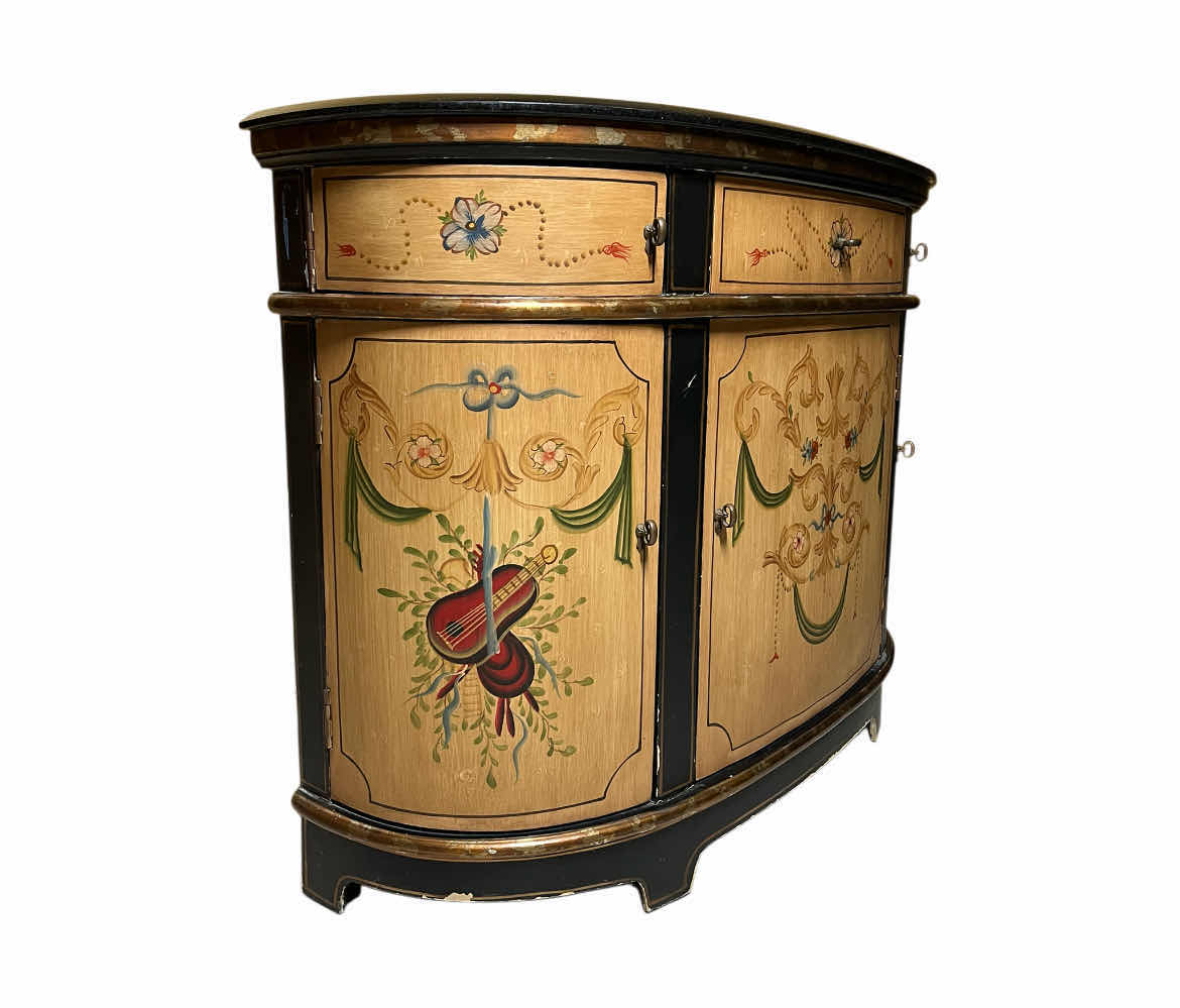 Photo 1 of MID-CENTURY FERGUSON COPELAND MABLE TOP DEMI LUNE SIDEBOARD CONSOLE CABINET 44” X 16” H33”