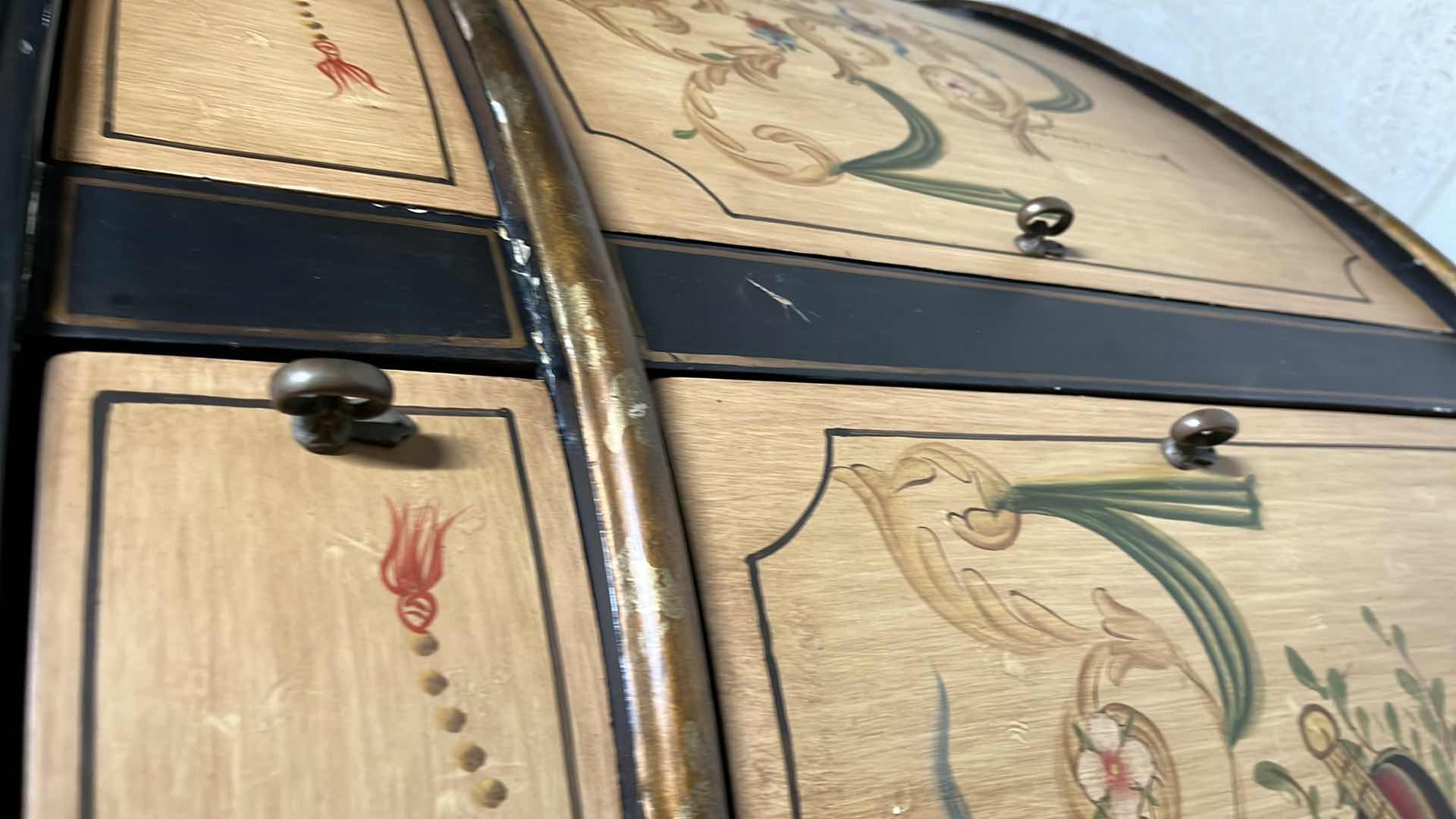 Photo 1 of MID-CENTURY FERGUSON COPELAND MABLE TOP DEMI LUNE SIDEBOARD CONSOLE CABINET 44” X 16” H33”