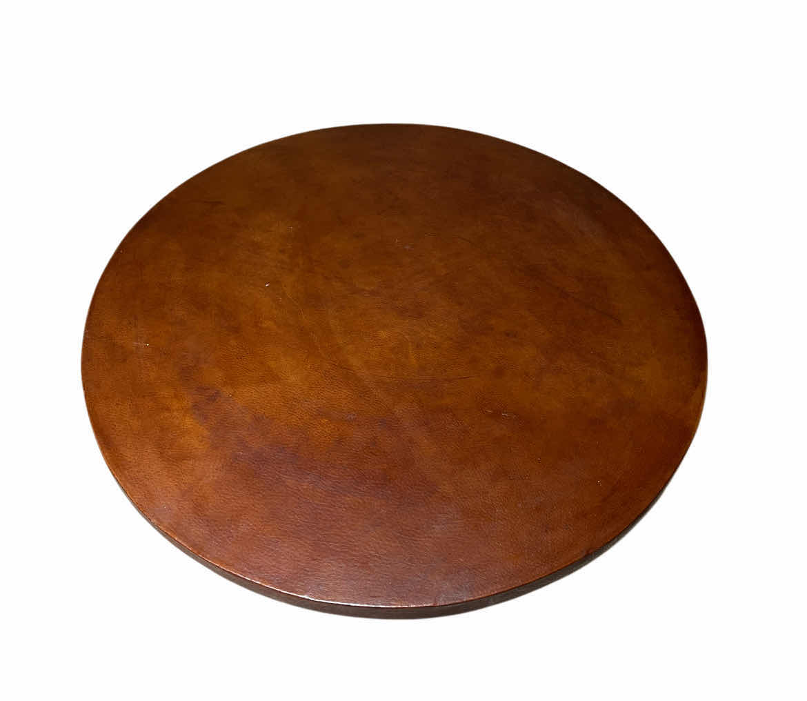 Photo 4 of EQUIPALES SAN JOSE HANDMADE RUSTIC RAWHIDE LEATHER WRAPPED WOOD DINING/PATIO TABLE & 4 CHAIR SET (READ NOTES)