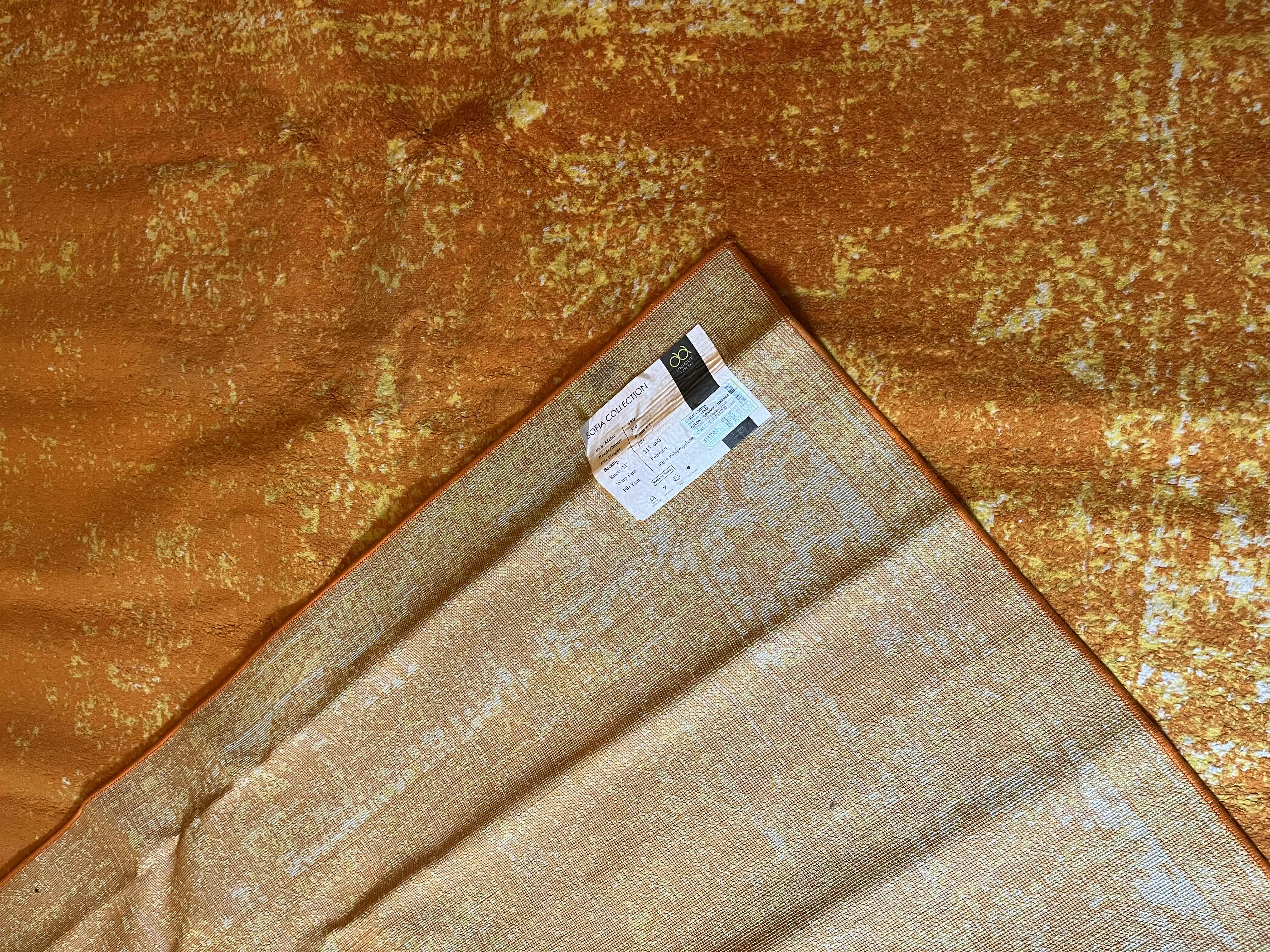 Photo 2 of UNIQUE LOOM SOFIA COLLECTION ORANGE AREA RUG 7.10’ X 7.10’