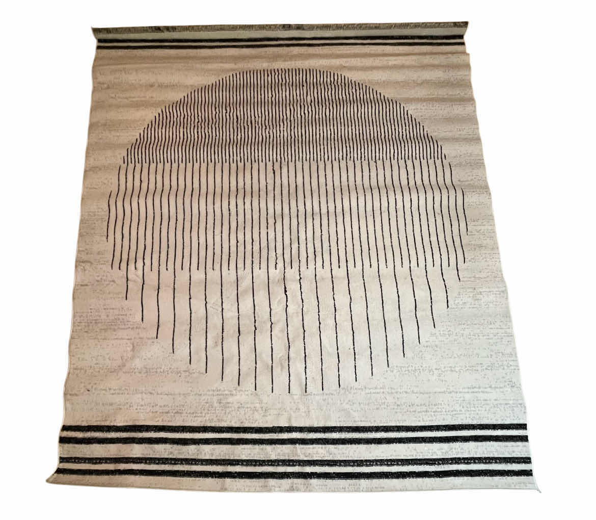 Photo 2 of HAUTELOOM ANGUS COLLECTION BLACK & LIGHT GREY AREA RUG 7.11’ X 9.11’