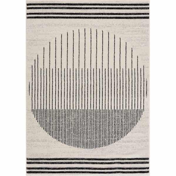 Photo 1 of HAUTELOOM ANGUS COLLECTION BLACK & LIGHT GREY AREA RUG 7.11’ X 9.11’