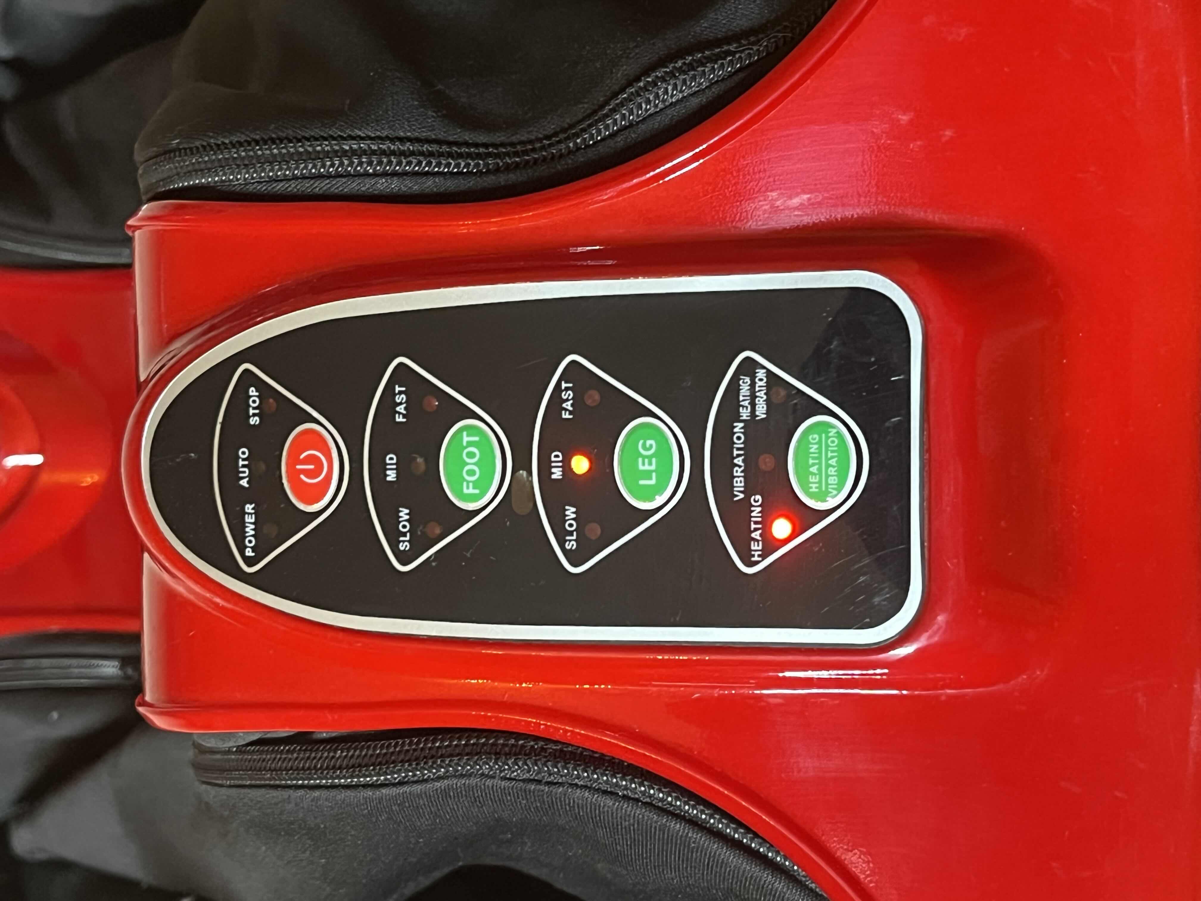 Photo 6 of MEDIMALL RED FOOT/CALF VIBRATION & HEATED MASSAGER MODEL HF 10001 US