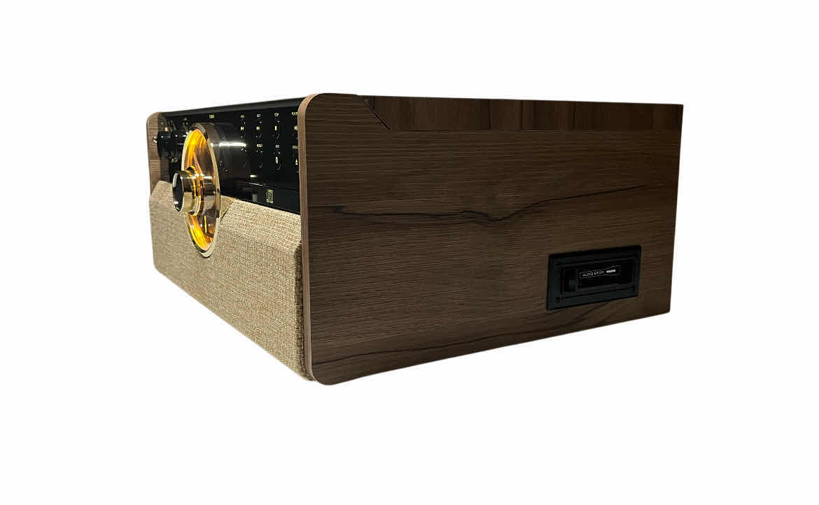 Photo 3 of VICTROLA EMPIRE WALNUT TURNTABLE MULTIMEDIA BLUETOOTH STEREO MODEL VTA-270B