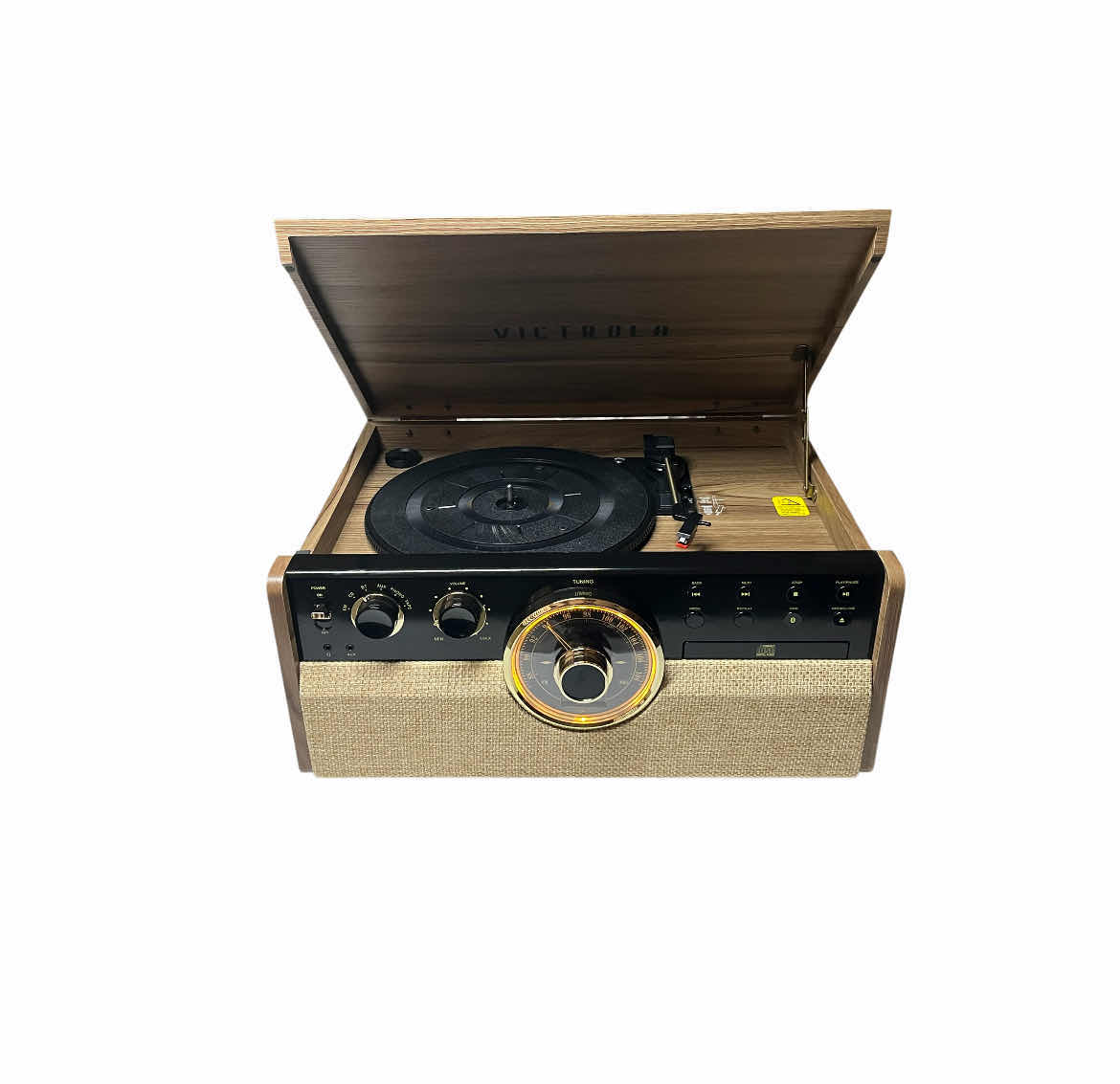 Photo 2 of VICTROLA EMPIRE WALNUT TURNTABLE MULTIMEDIA BLUETOOTH STEREO MODEL VTA-270B