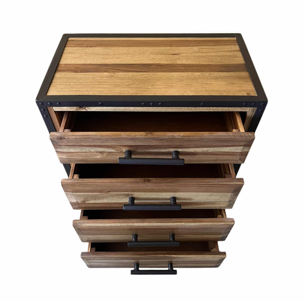 Photo 1 of CHRISTOPHER KNIGHT LUNA ACACIA NATURAL WOOD 4 DRAWER CHEST DRESSER 26.5” X 17” H36”